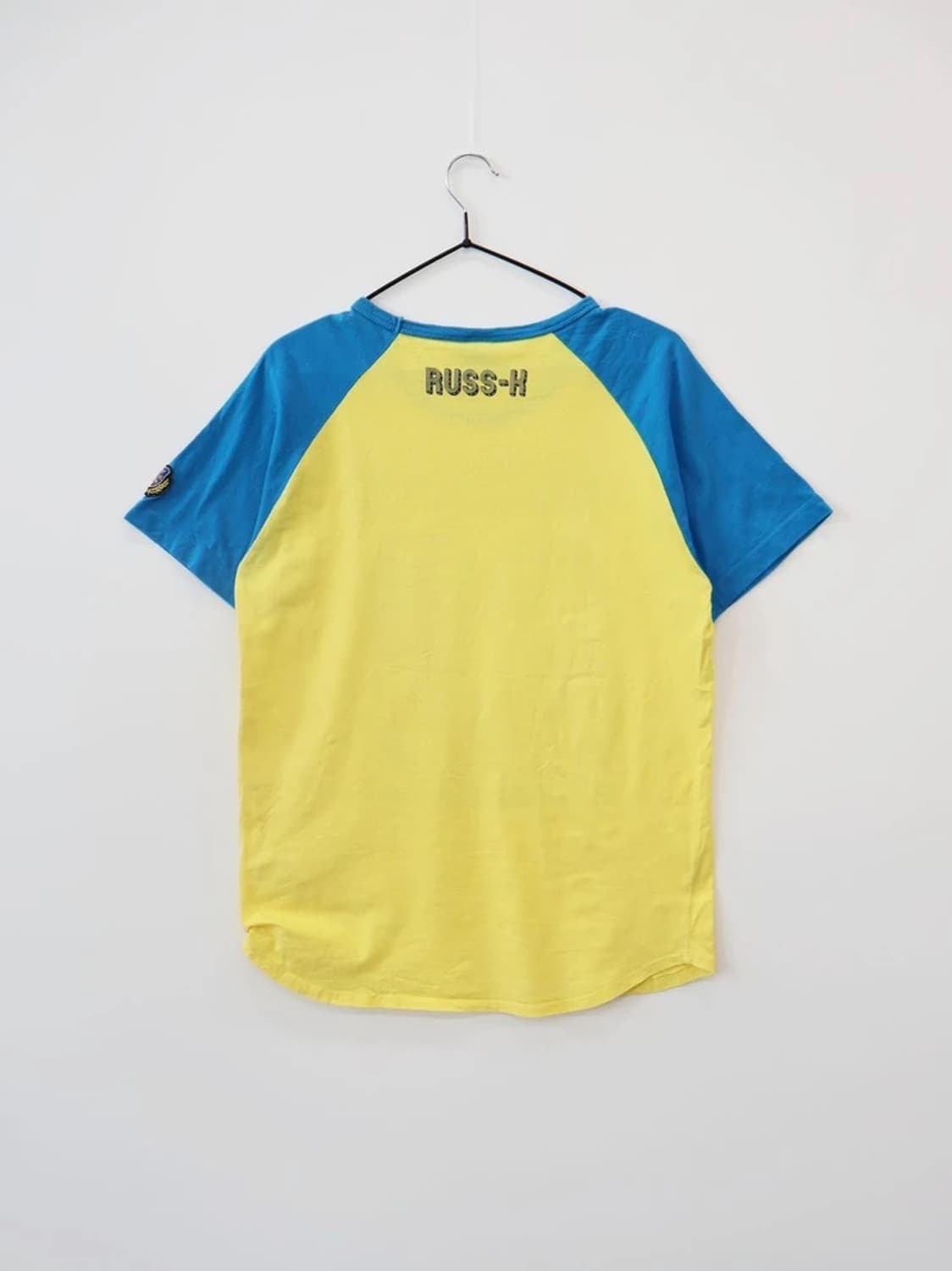 RUSS-K Raglan Graphic Tee Yellow 상품이미지5