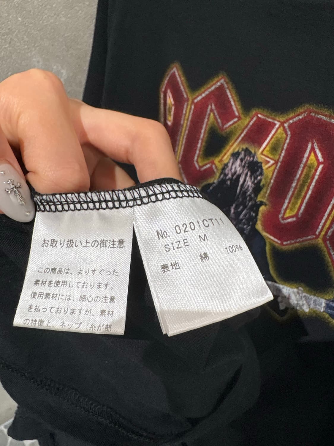 히스테릭 글래머 AC/DC 티셔츠 상품이미지6