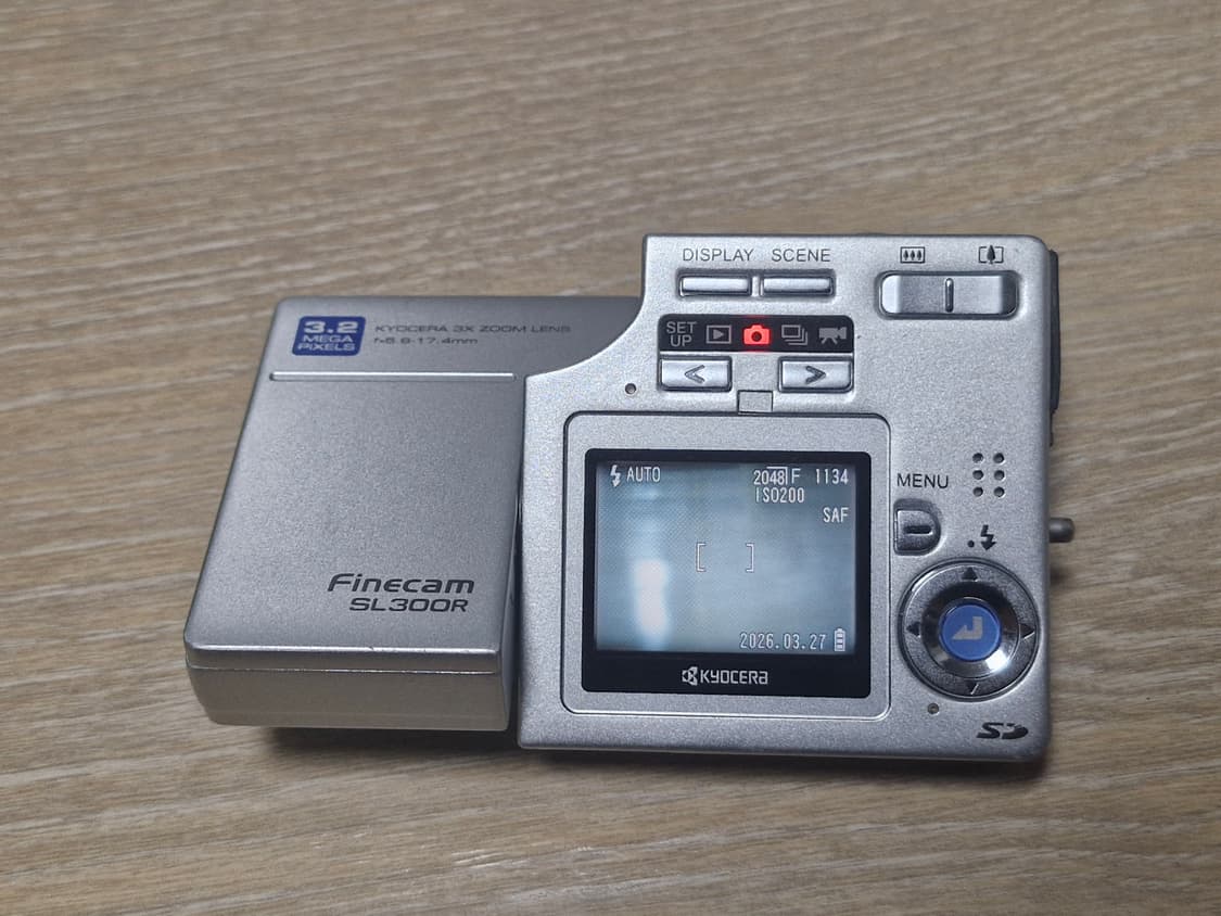 작례 O) Kyocera finecam sl300r 교세라 빈티지 디카 상품이미지3