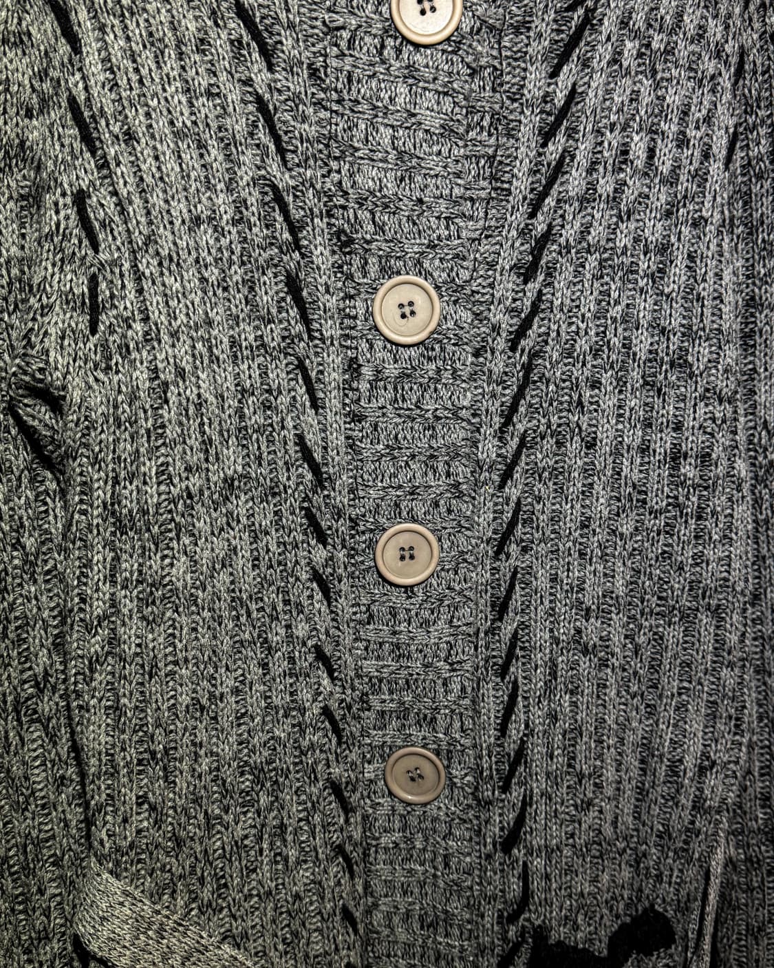 Cable Knit Belted Hoodie Cardigan 상품이미지3