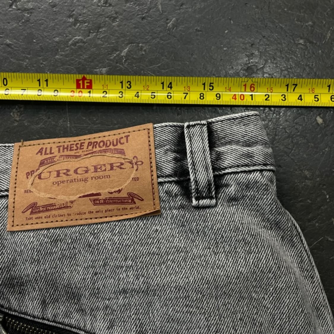 100 써저리 008 프로세스 오블리크 카고 진 데님팬츠 상품이미지8