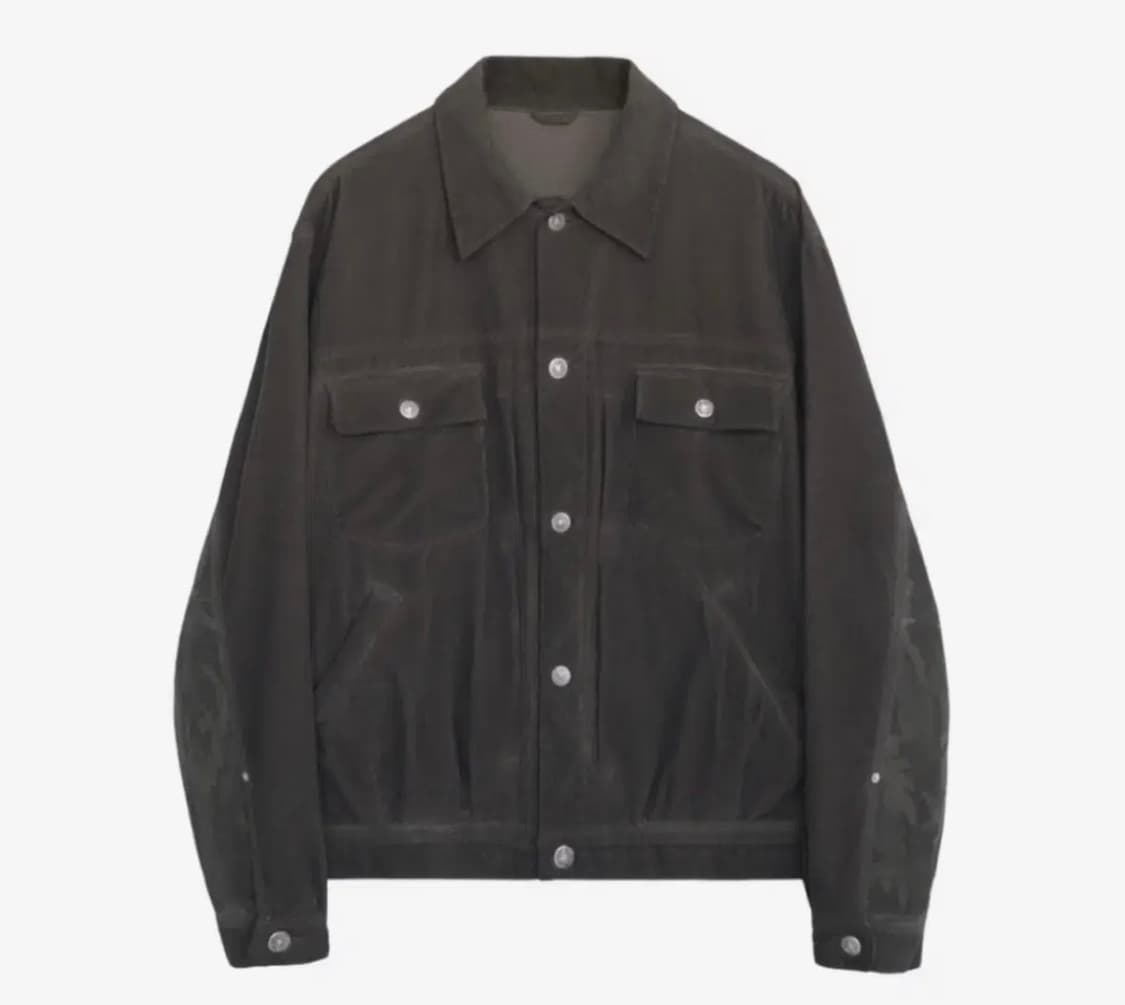 (3)(초판) 폴리테루 유즈드 트러커 자켓 코듀로이+카모 브라운 상품이미지1