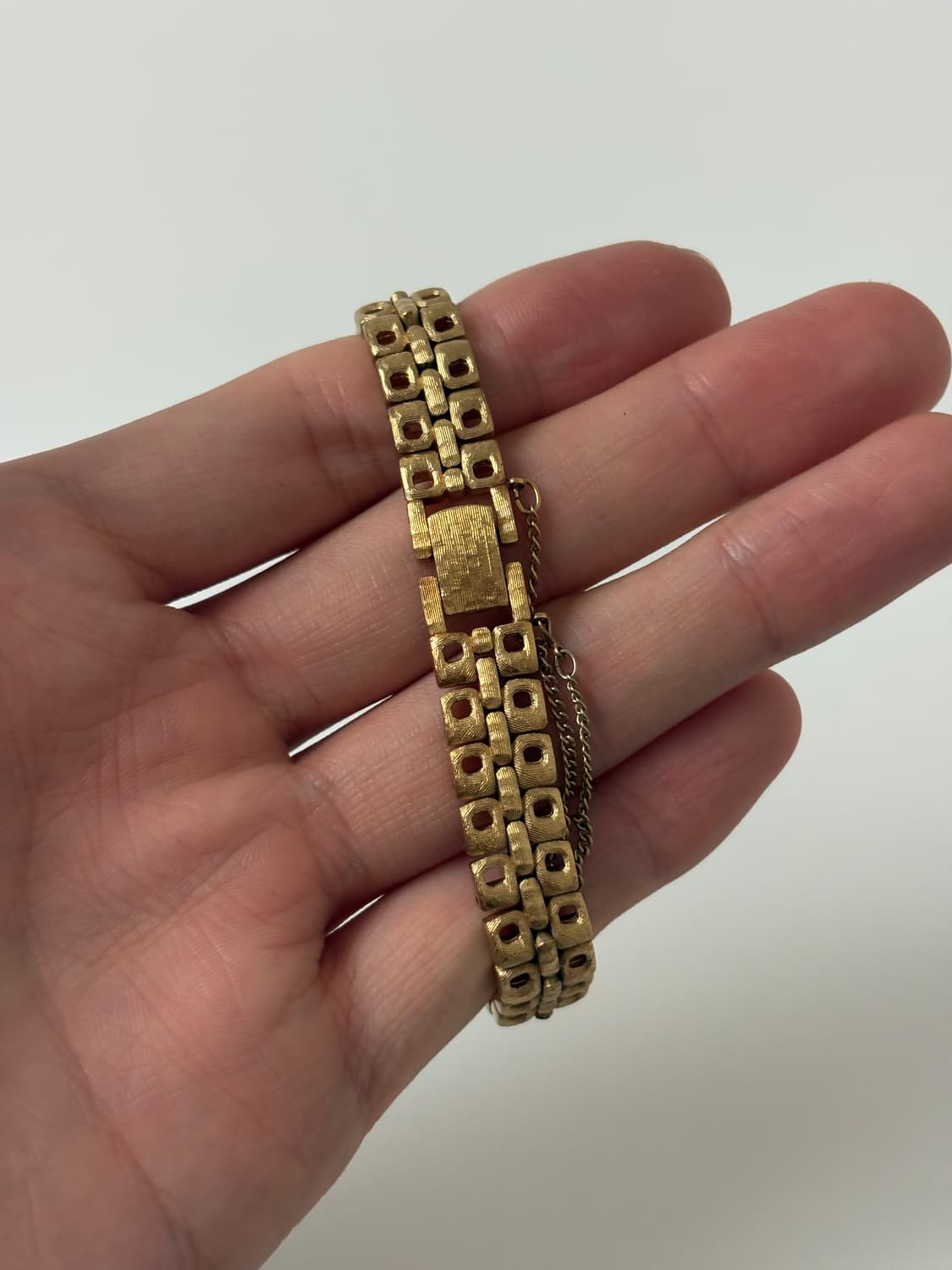 1970s Gold Square Bracelet Ladies Quartz 상품이미지8