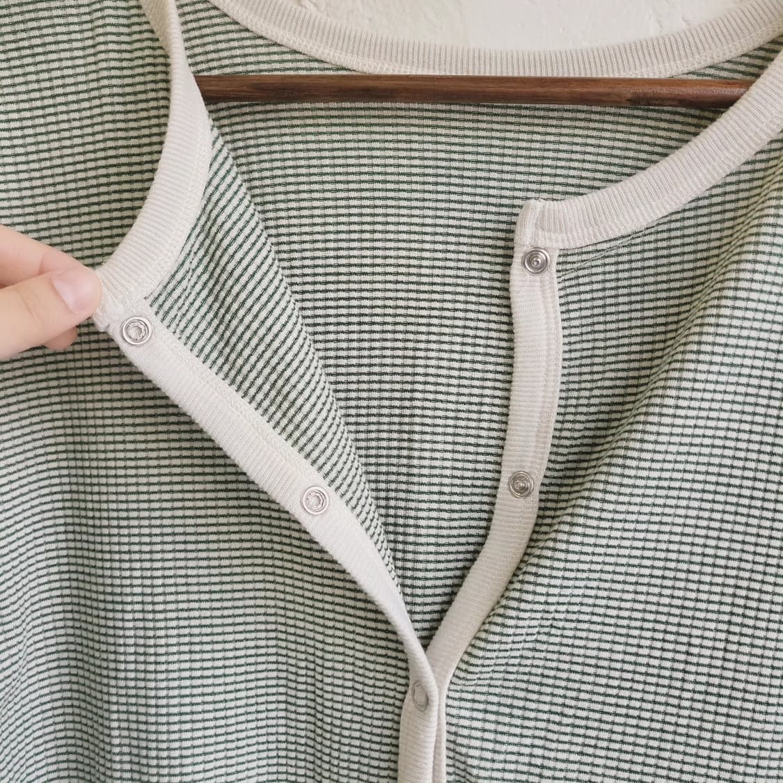 Dearful 스냅버튼 와플 가디건 상품이미지5