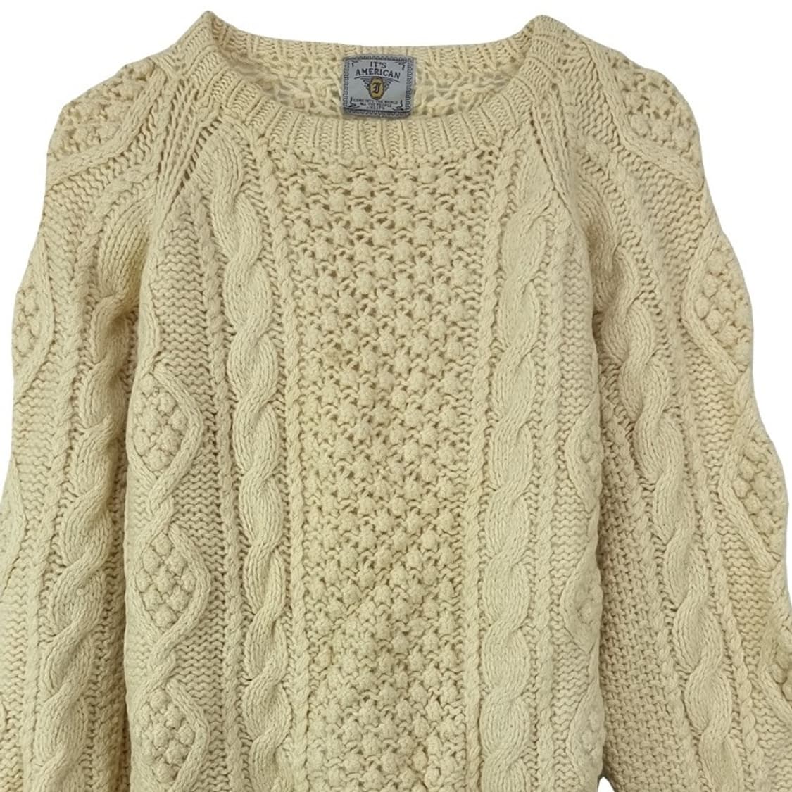 [일본빈티지] 빈티지 케이블 피셔맨 니트 아이보리 M18591 상품이미지4