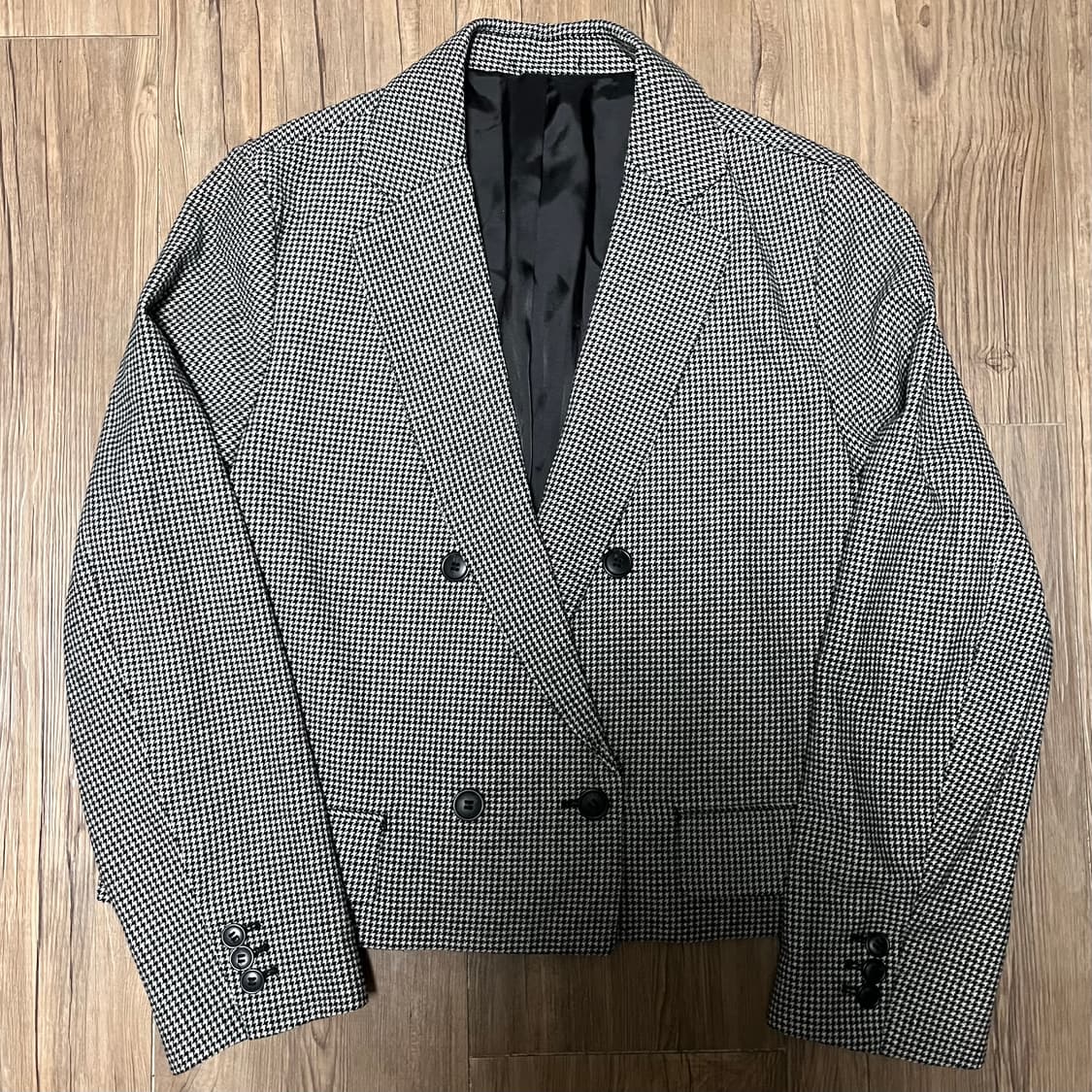 스탠다드 더블 숏카라 자켓(그레이) 상품이미지2