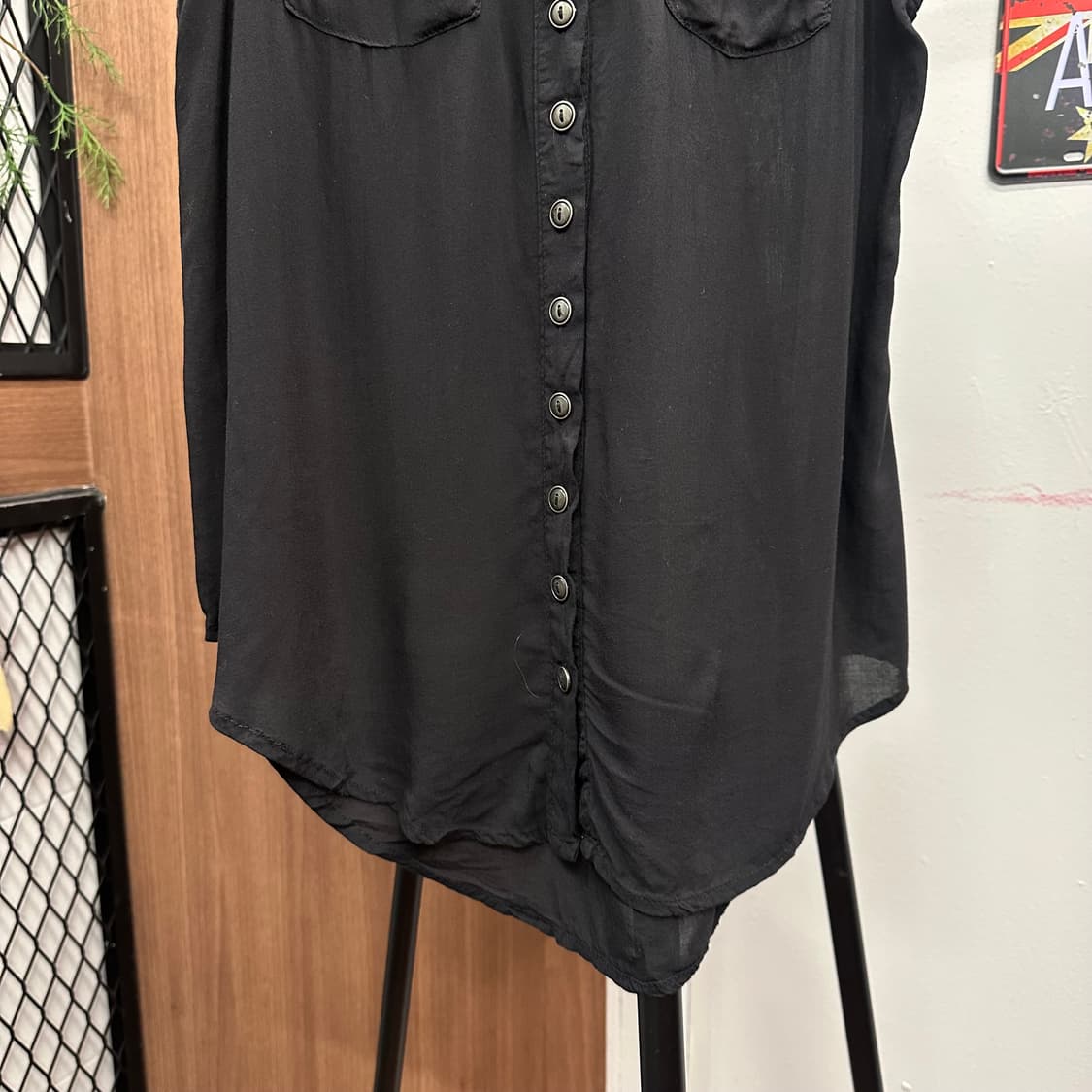 Bohemian Seethrough Sleeveless Blouse 상품이미지4