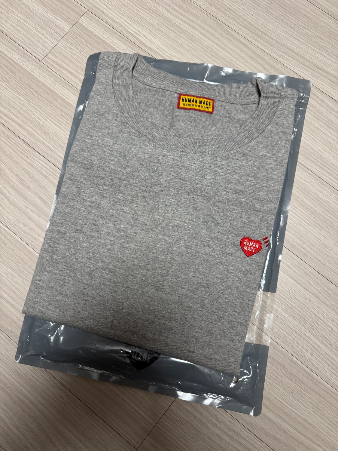 휴먼 메이드 하트 로고 티셔츠 그레이 XXL 상품이미지1