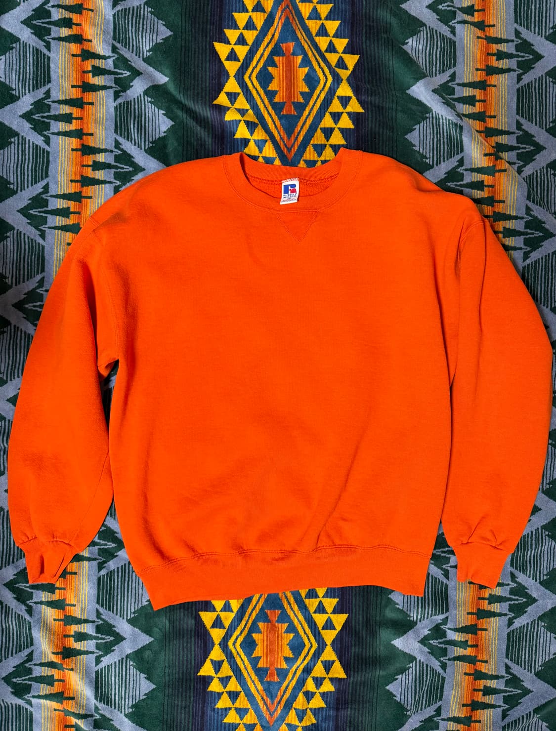 90s Russell Sweatshirt Orange USA 2XL 상품이미지1