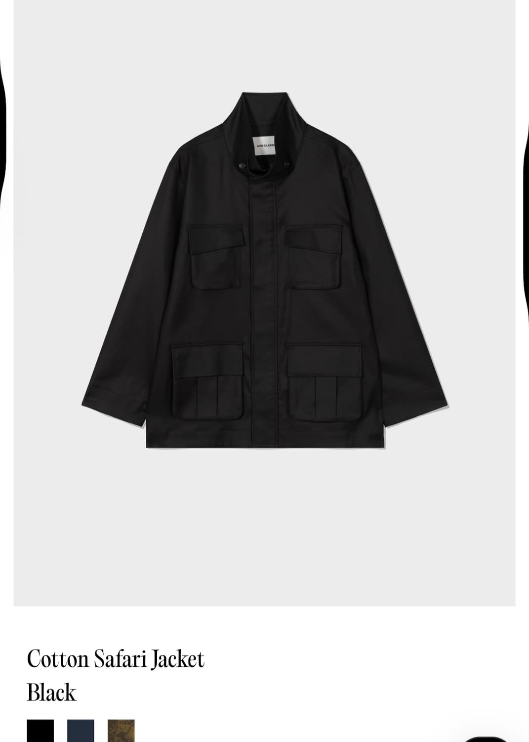 로우클래식 사파리 자켓  상품이미지2