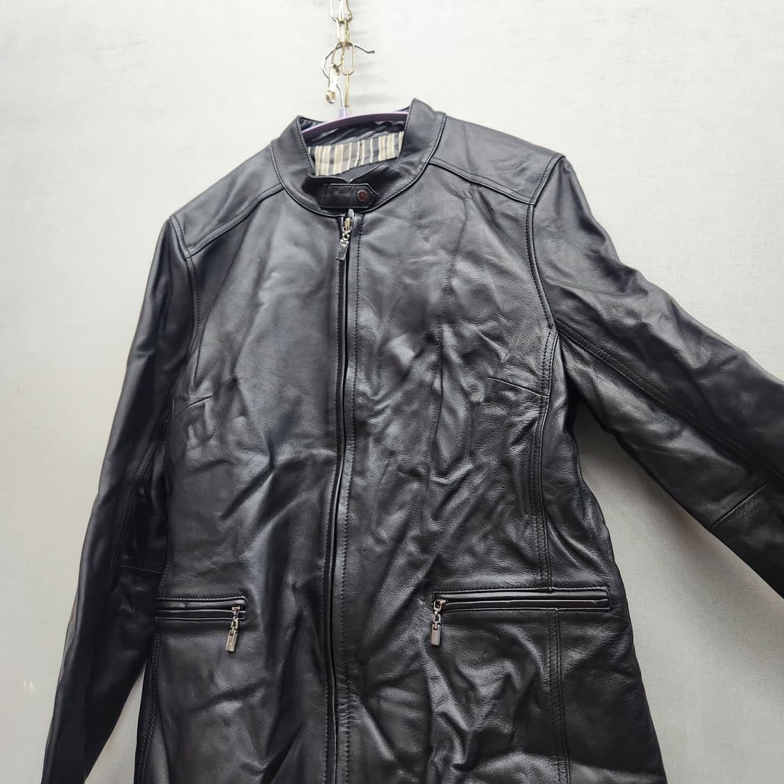MxM프리미엄 양가죽 바이커 자켓66(S~M) 상품이미지3