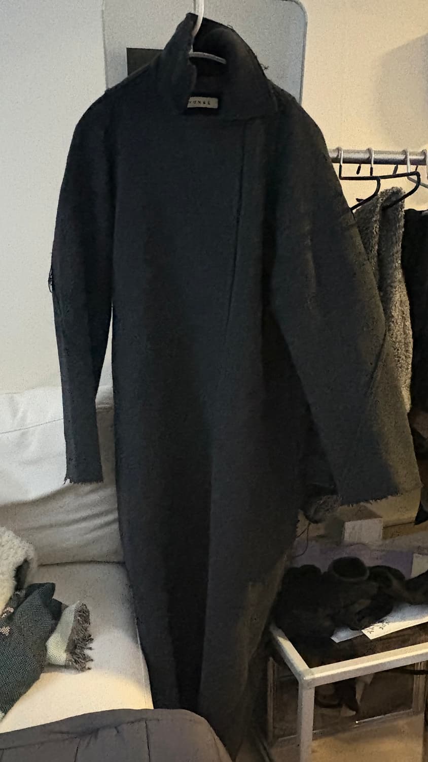 Yunse 울 롱코트 다크그레이 1사이즈 상품이미지6