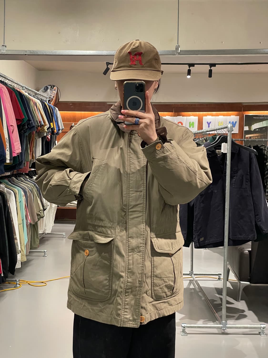 빈티지 사파리 헌팅 자켓 상품이미지1