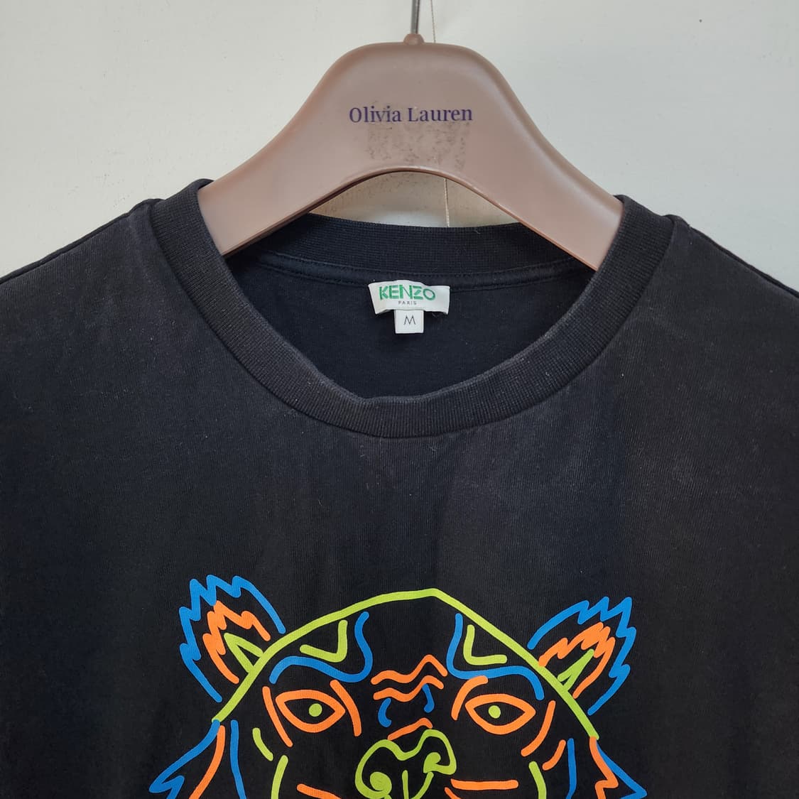 KENZO 겐조 블랙 타이거 반팔 티셔츠 상품이미지2