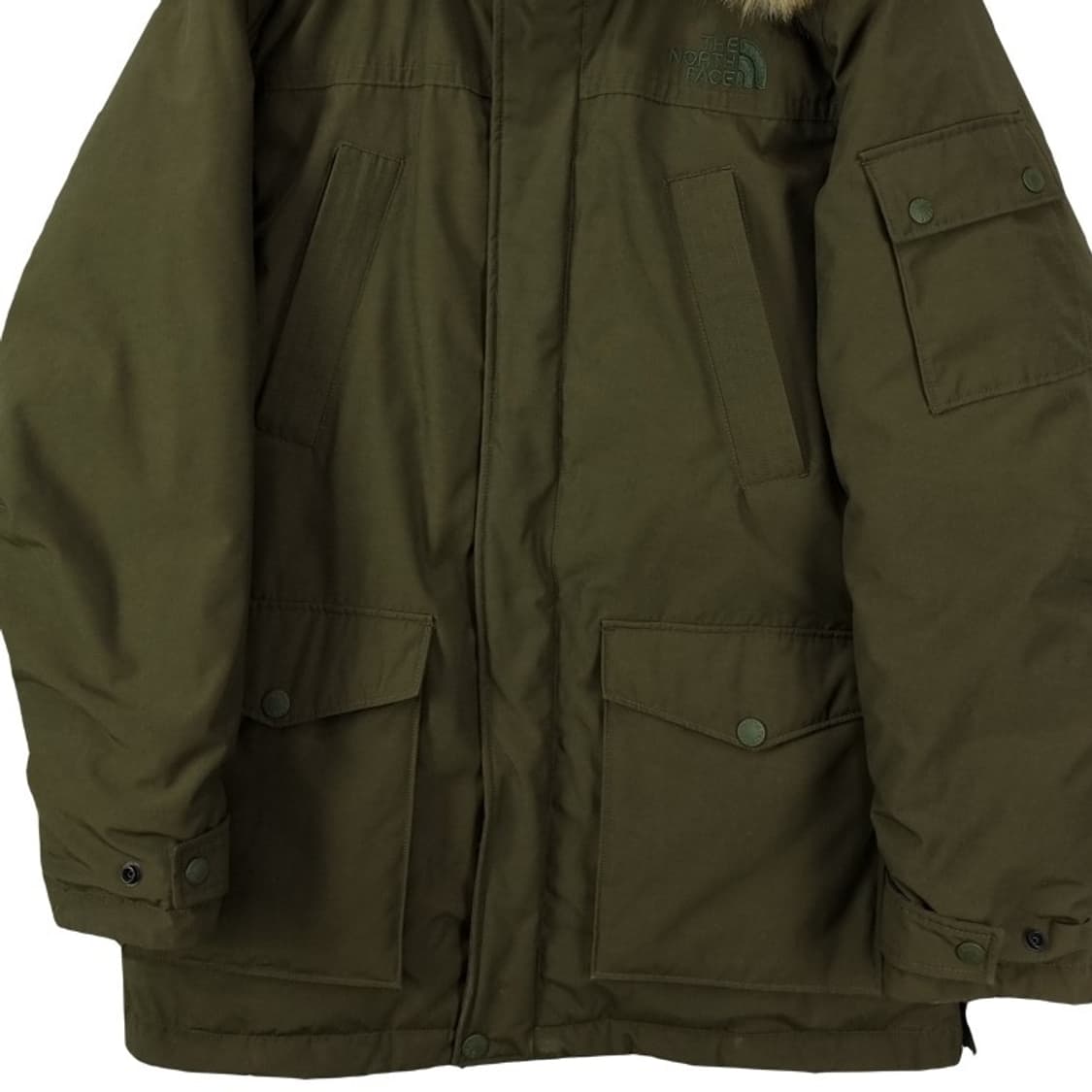 [노스페이스] 덕다운 야상 패딩 올리브카키 M18473 상품이미지5