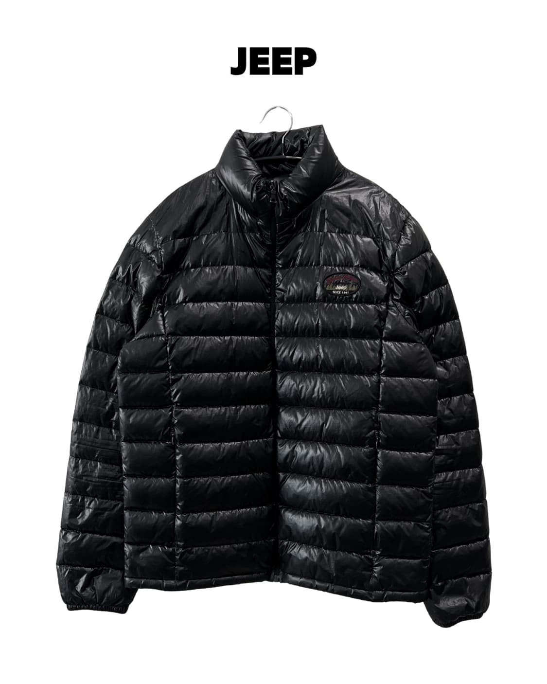 (L) 지프 올드스쿨 유광 경량 패딩 자켓 상품이미지1