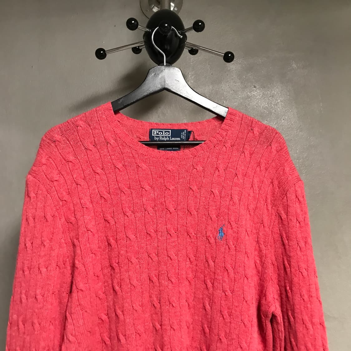 폴로 랄프로렌 케이블 니트 핑크 L 상품이미지2