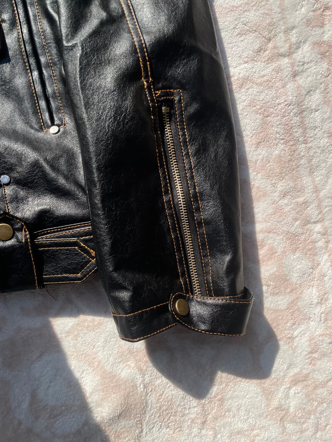 빈티지 블랙 더블라이더 자켓 상품이미지7