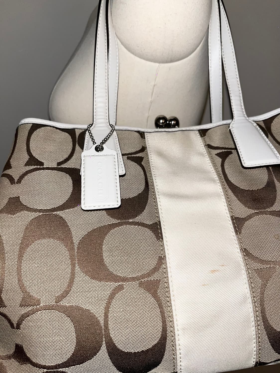  90ss Coach Beige Shoulder bag 상품이미지6