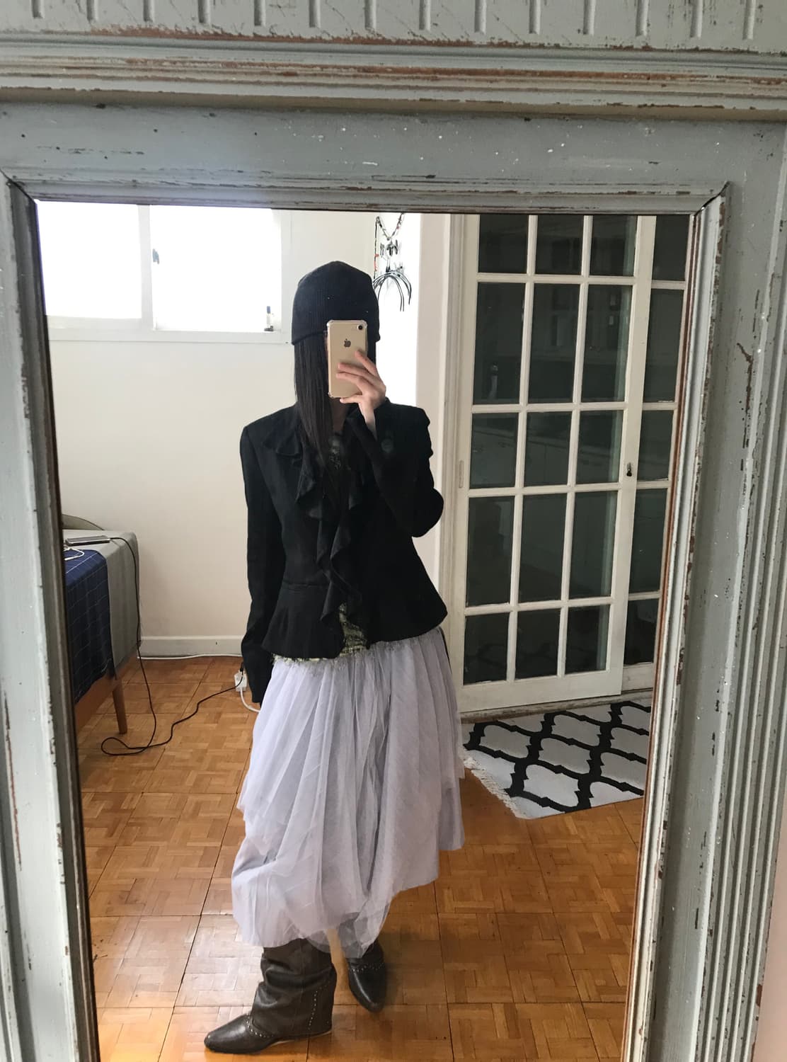 vintage grey sha skirt (free) 상품이미지1