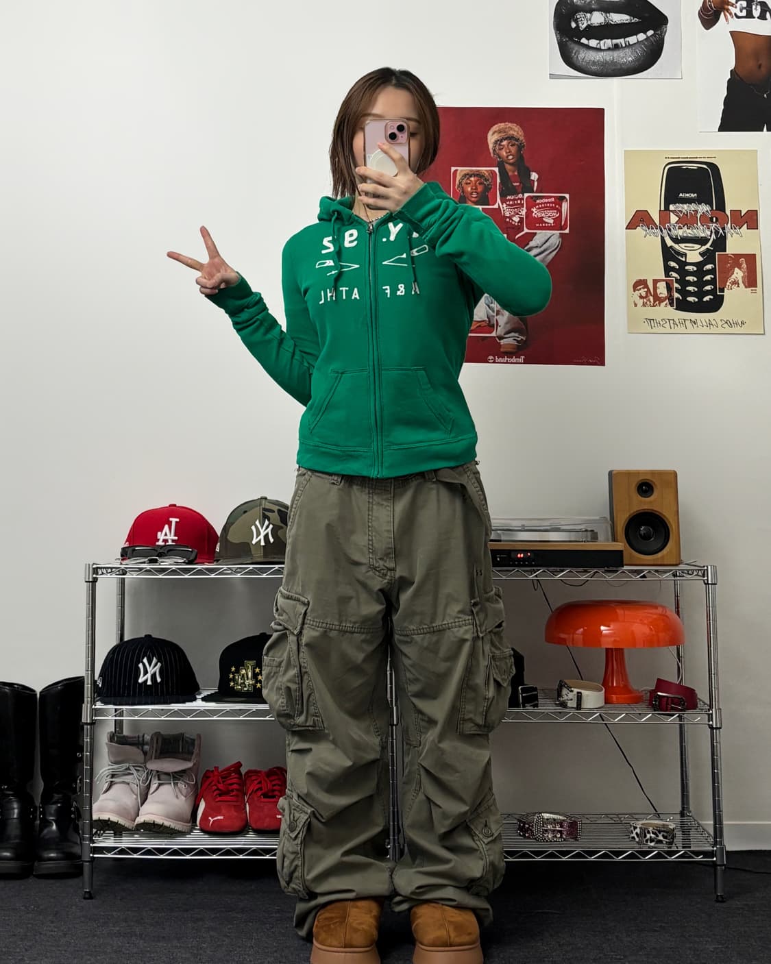 아베크롬비 아플리케 로고 후드집업 상품이미지3