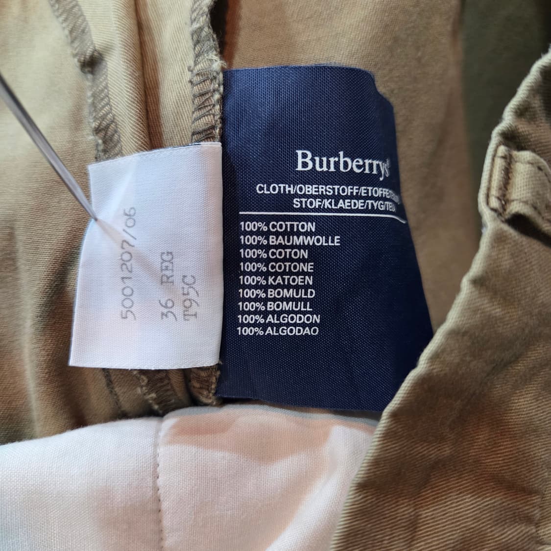 90's 버버리즈 코튼 치노팬츠 상품이미지9