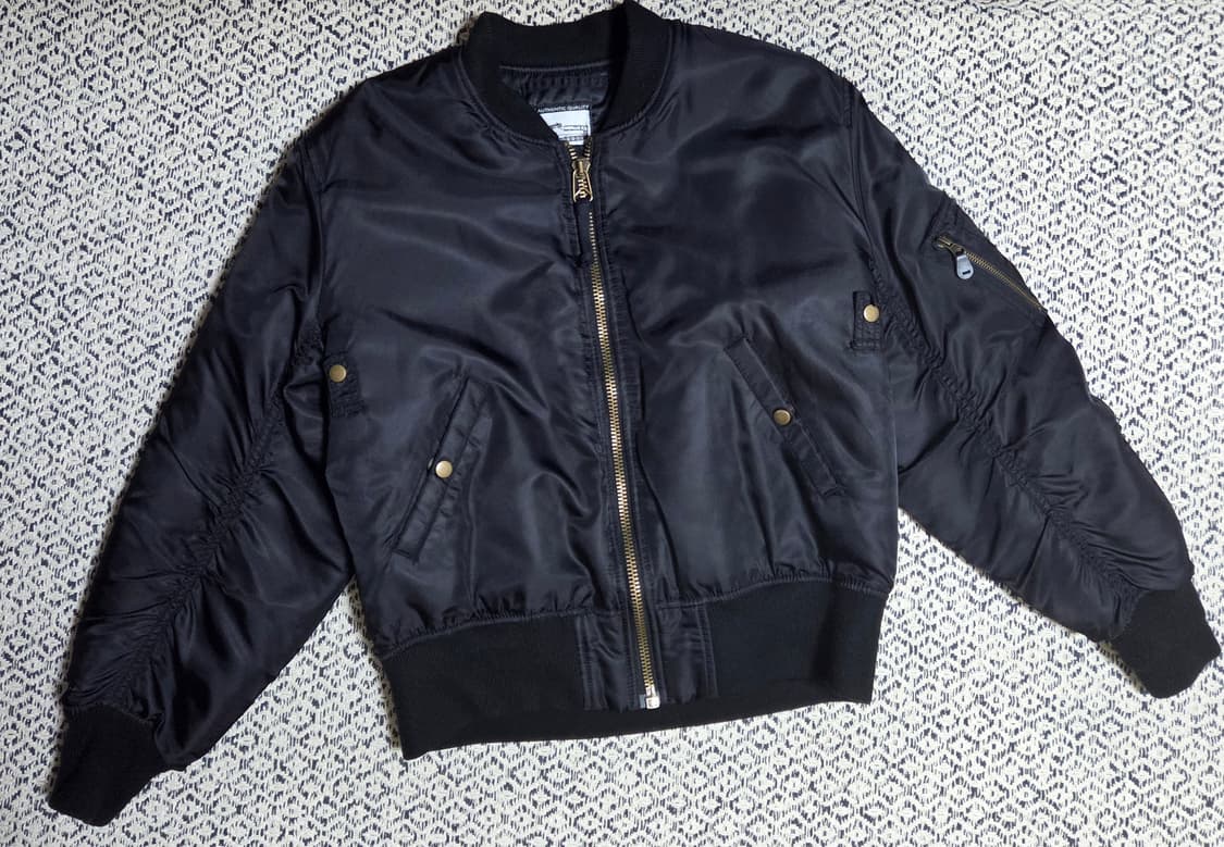 그롭스 울 50 MA-1 자켓 블랙 L 상품이미지1