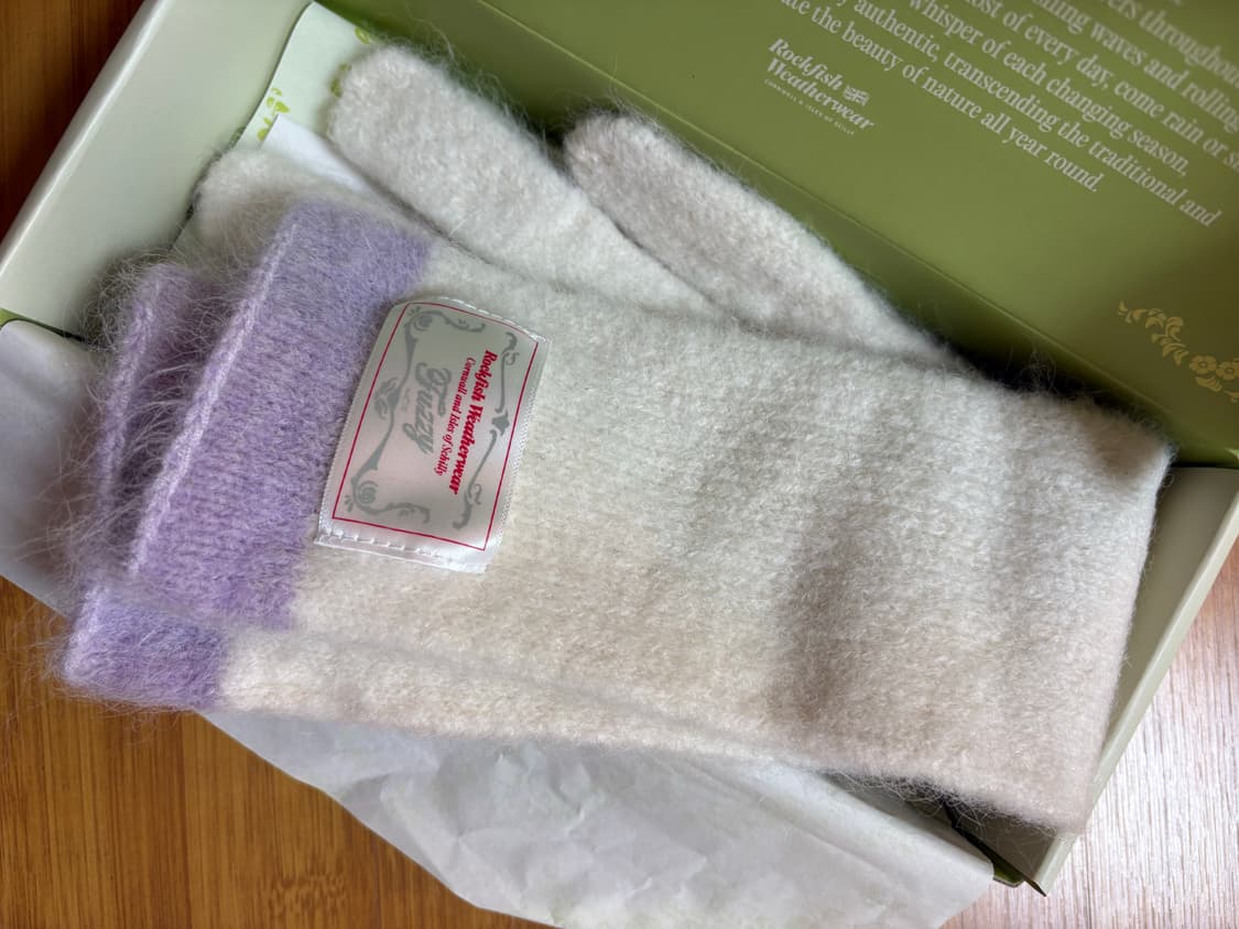 (새상품)락피쉬웨더웨어 퍼지맥시롱글러브 화이트 상품이미지5