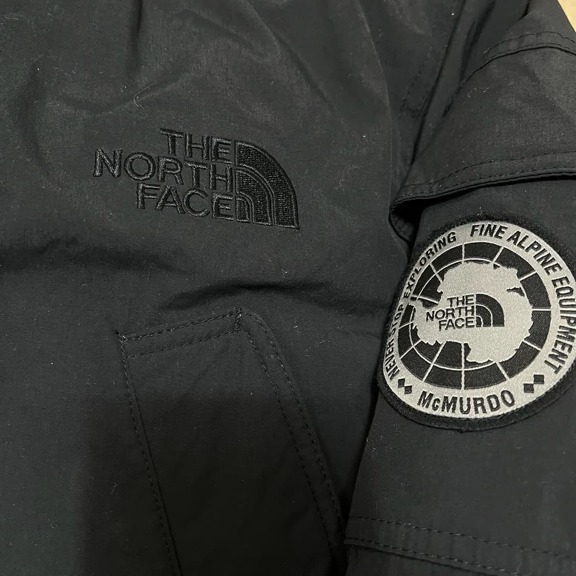 노스페이스 맥머도 시리즈 남성 구스다운 후드 롱패딩 L/100  상품이미지5