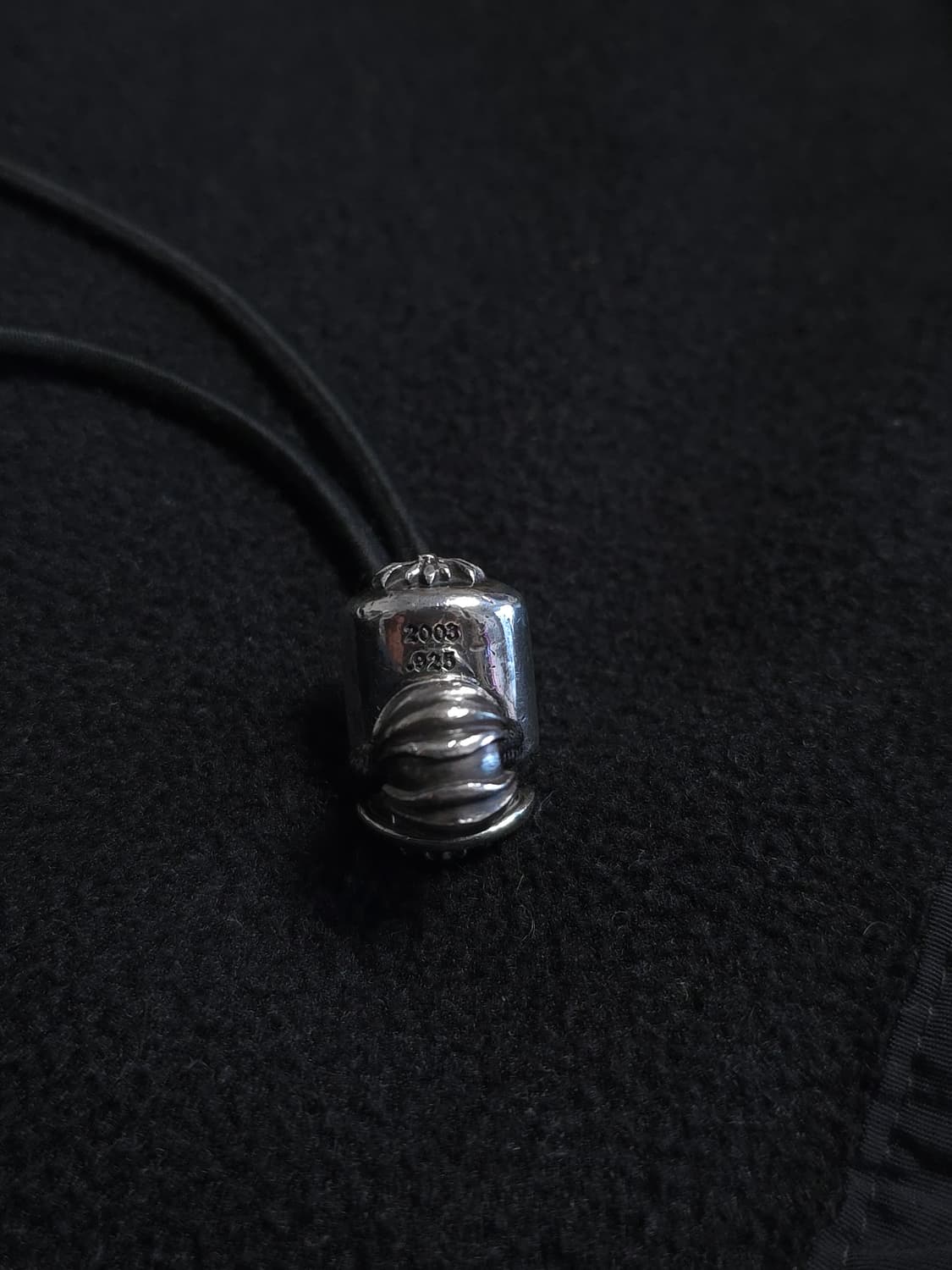 [L] 크롬하츠 홀스슈 반집업 하프집업 후리스 블랙 상품이미지5