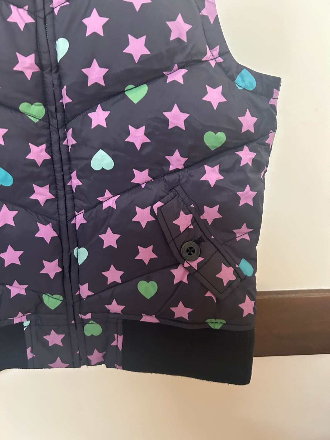 하트 별 패딩조끼 상품이미지3
