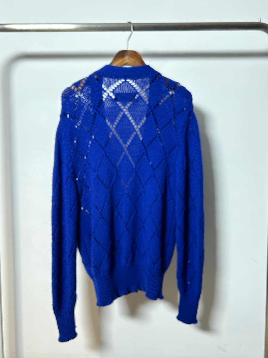 Ernest W.Baker Argyle Crochet Cardigan 상품이미지4