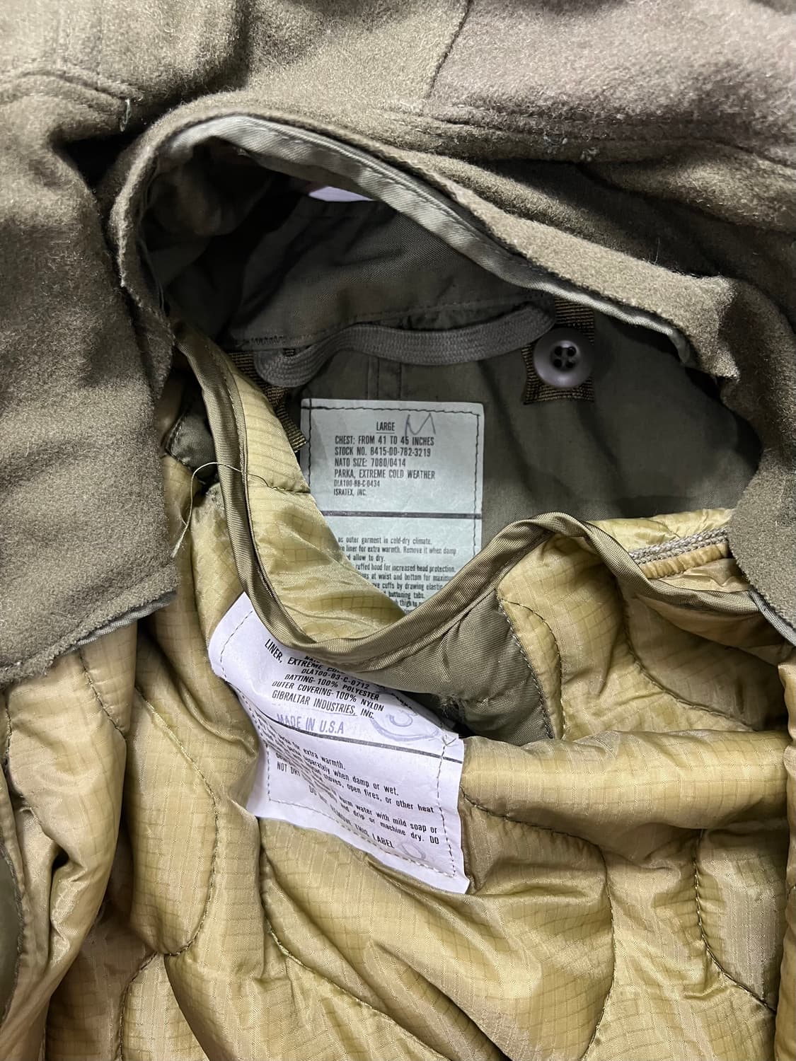 80s 미군 오리지널 M-65 피쉬테일 개파카 상품이미지5