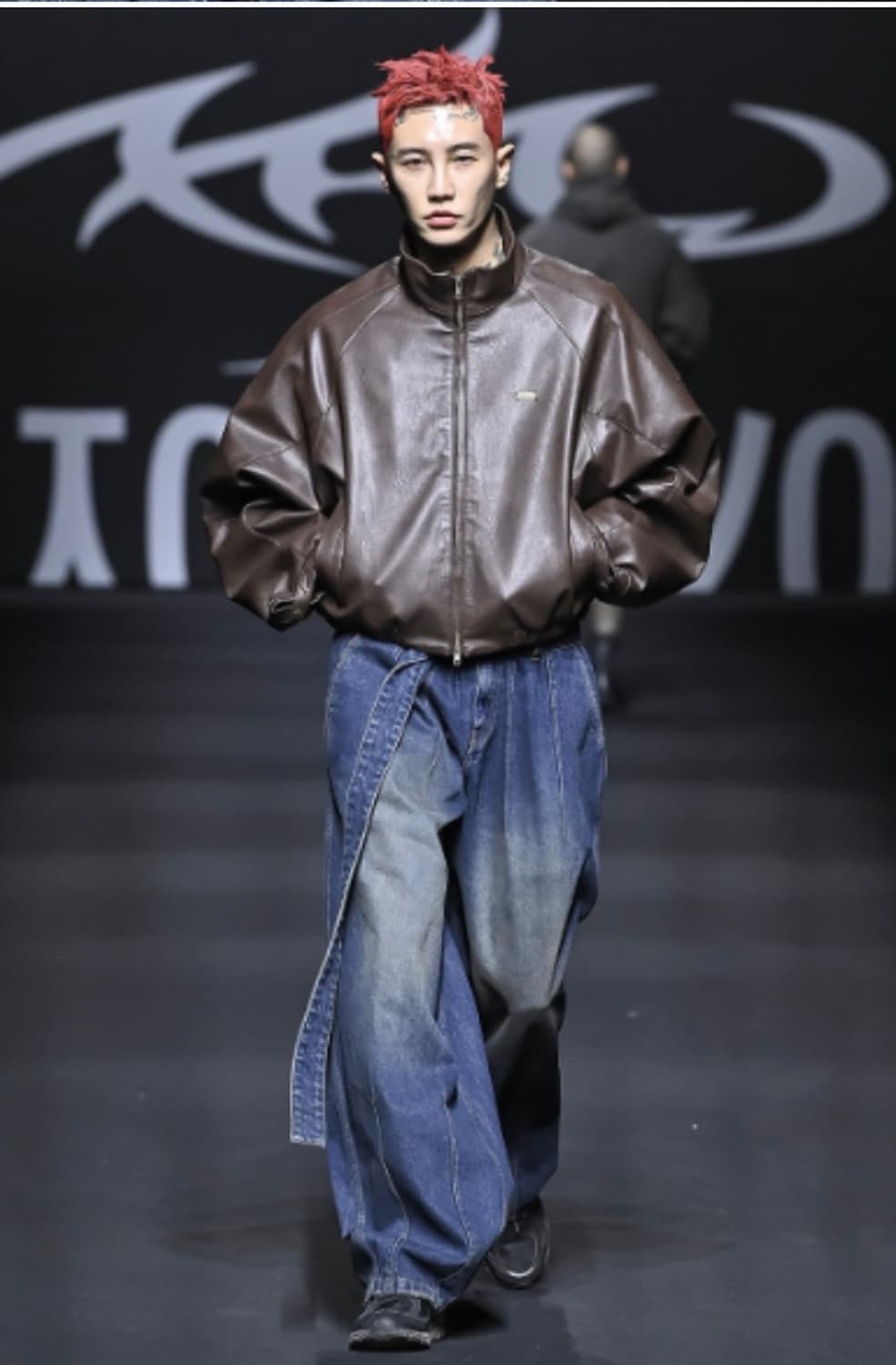 아조바이아조 페이크레더 누빔 자켓 상품이미지2