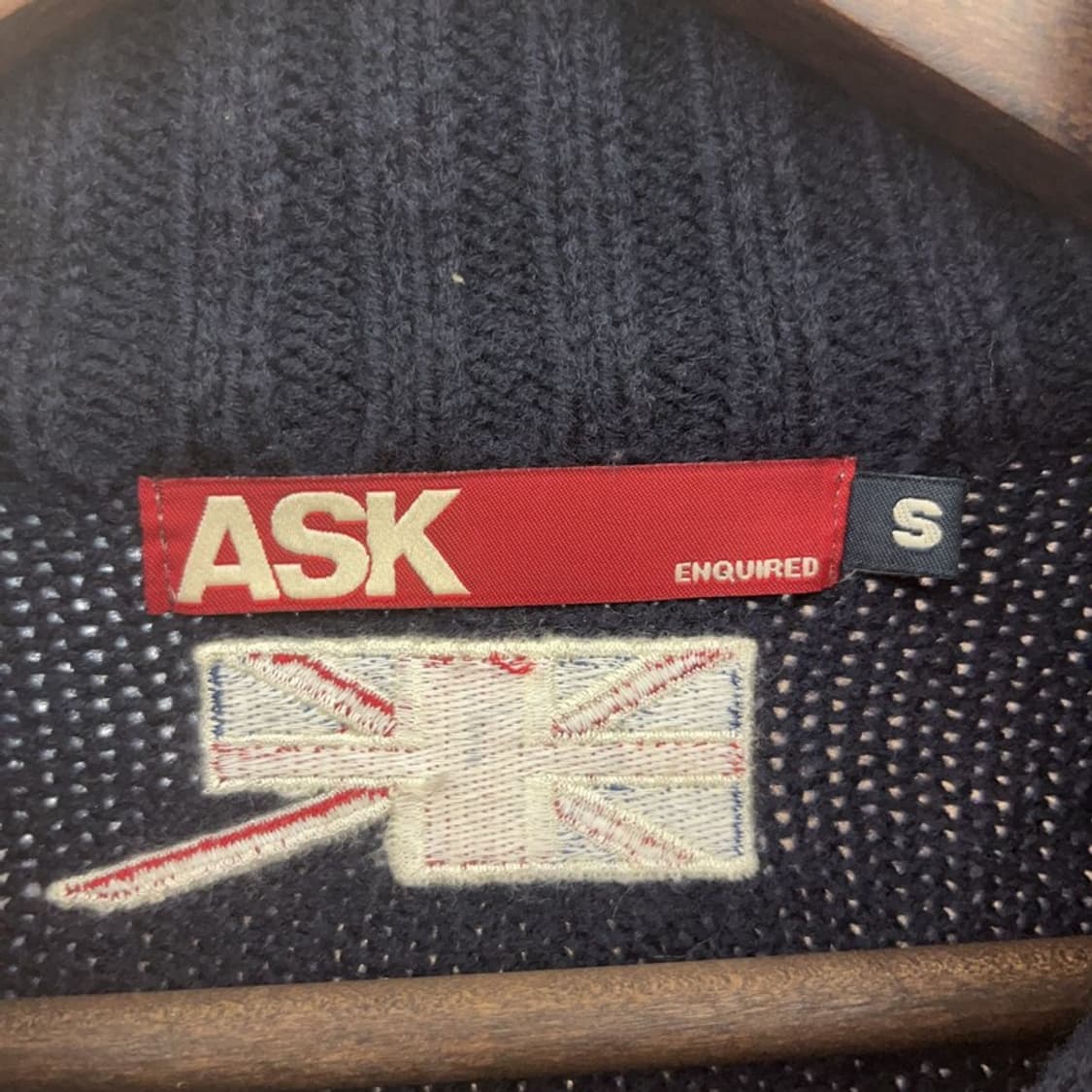 ASK 올드스쿨 유니온 잭 빈티지 울 가디건 S C07040 상품이미지5
