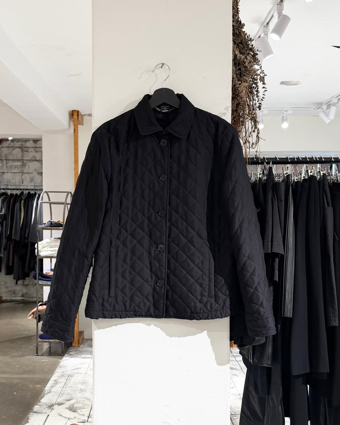 랄프 로렌 블랙 퀼팅 싱글 버튼 자켓 상품이미지1