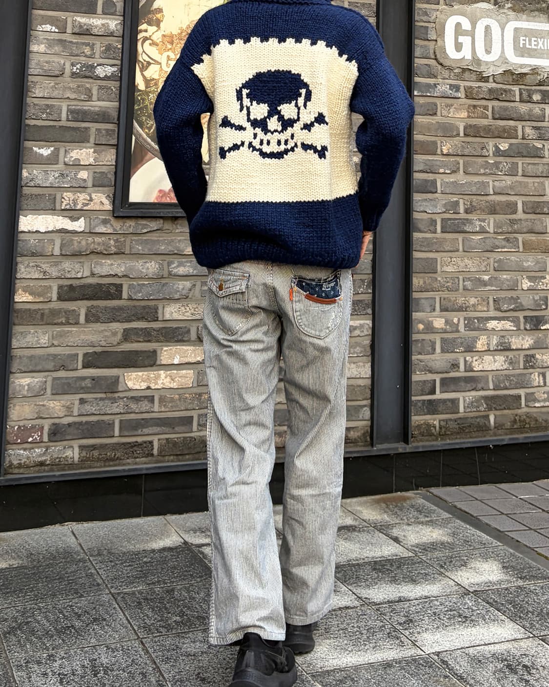 빈티지 패치워크 히코리 데님 팬츠 상품이미지5