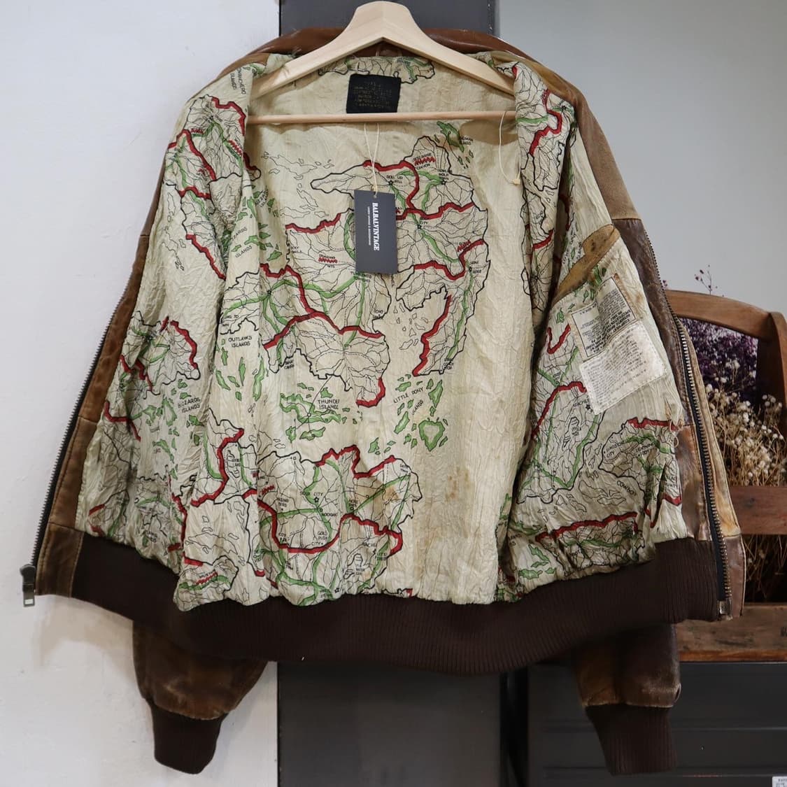 아비렉스 A-2 레더 봄버 자켓 상품이미지6