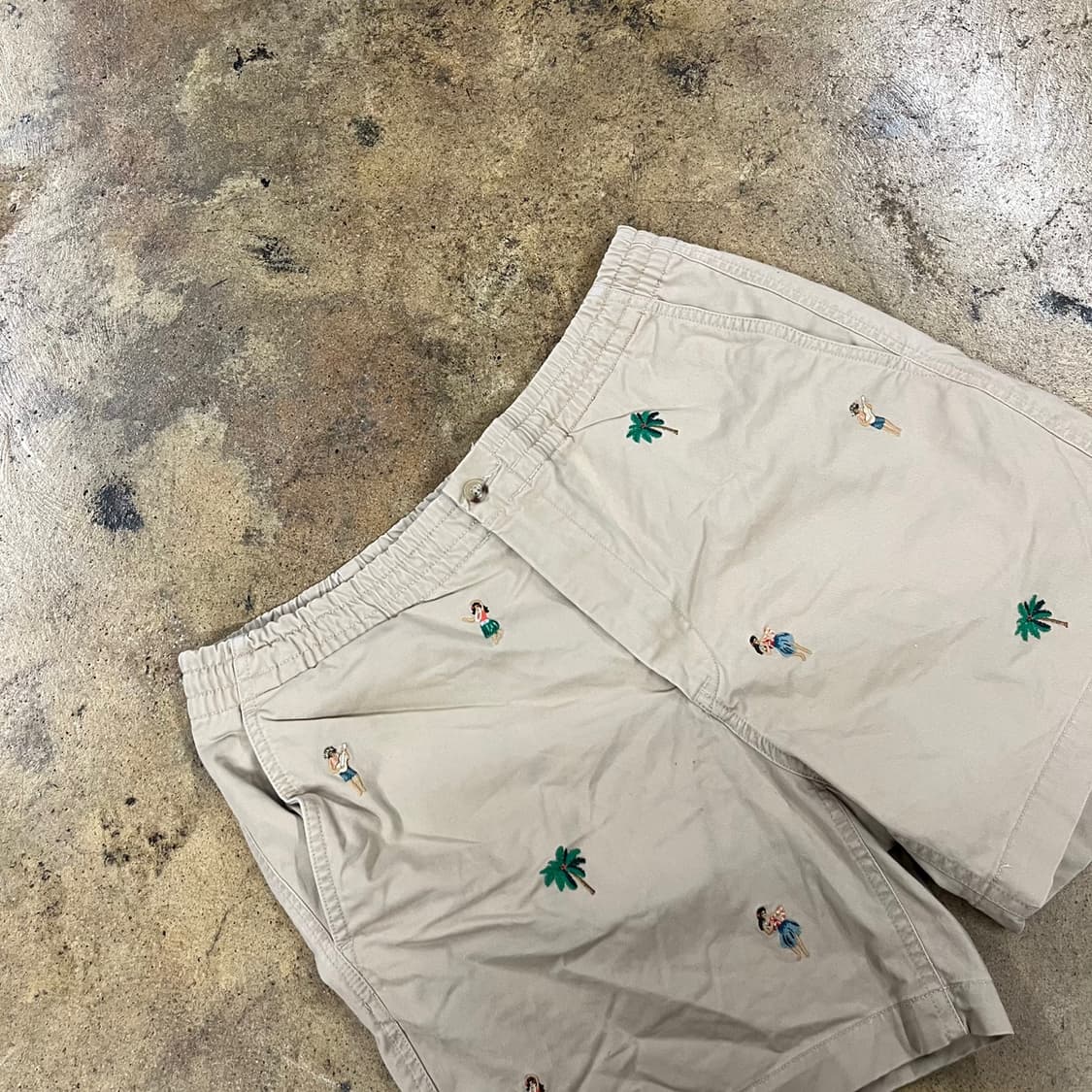 [정품/L] 폴로 랄프로렌 베이지 하와이안 패턴 반바지 b18 상품이미지1