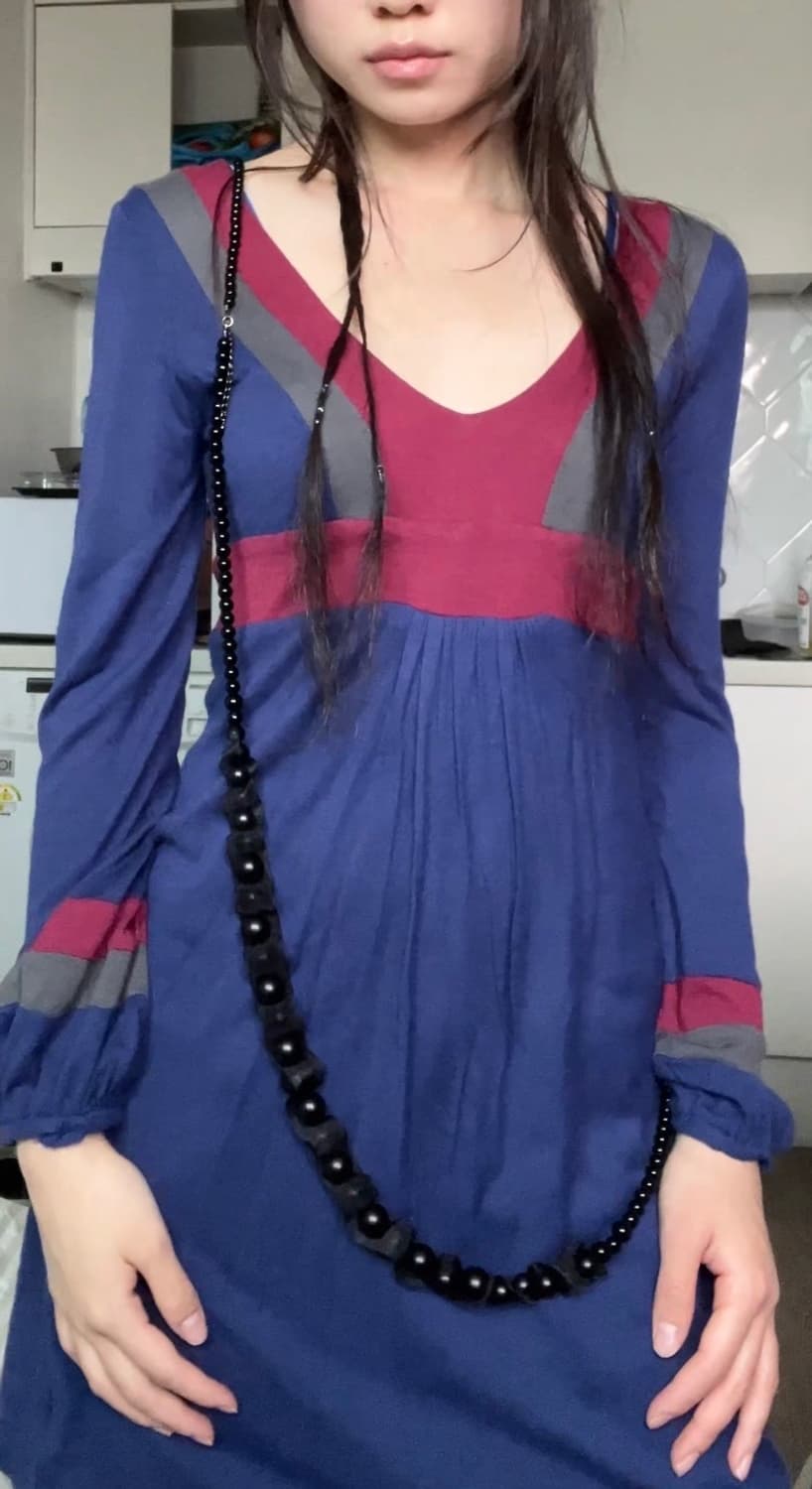 Color block puff long sleeve 상품이미지3