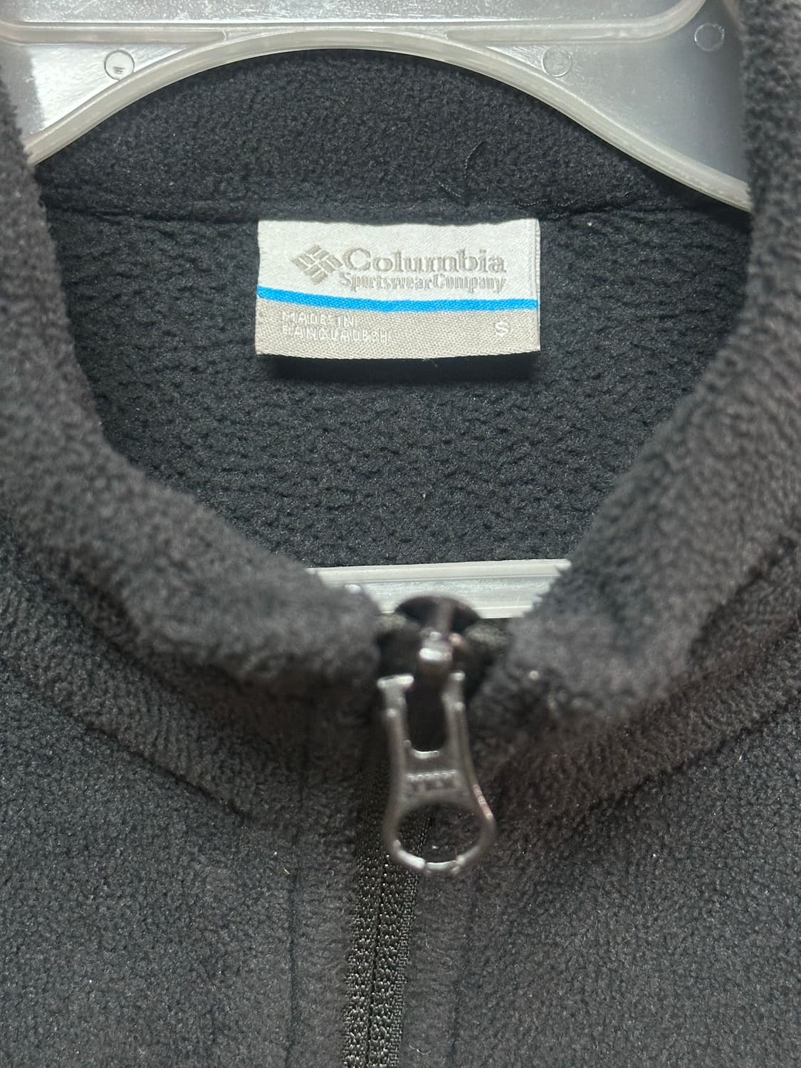 콜럼비아 블랙 플리스 집업 자켓 상품이미지4