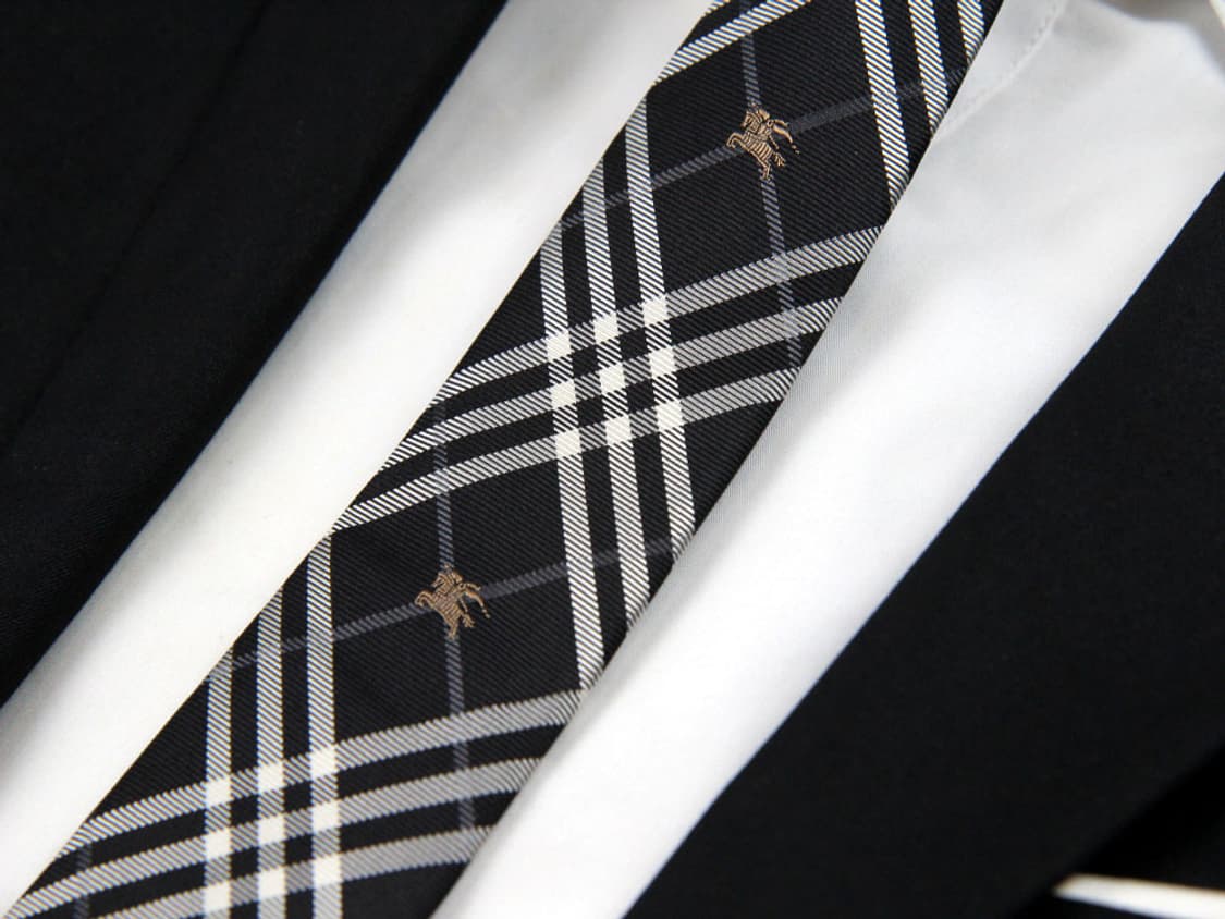 버버리 6.1cm 미사용 S등급 신형 슬림 기마상 레어 한정판 명품넥타이 상품이미지1
