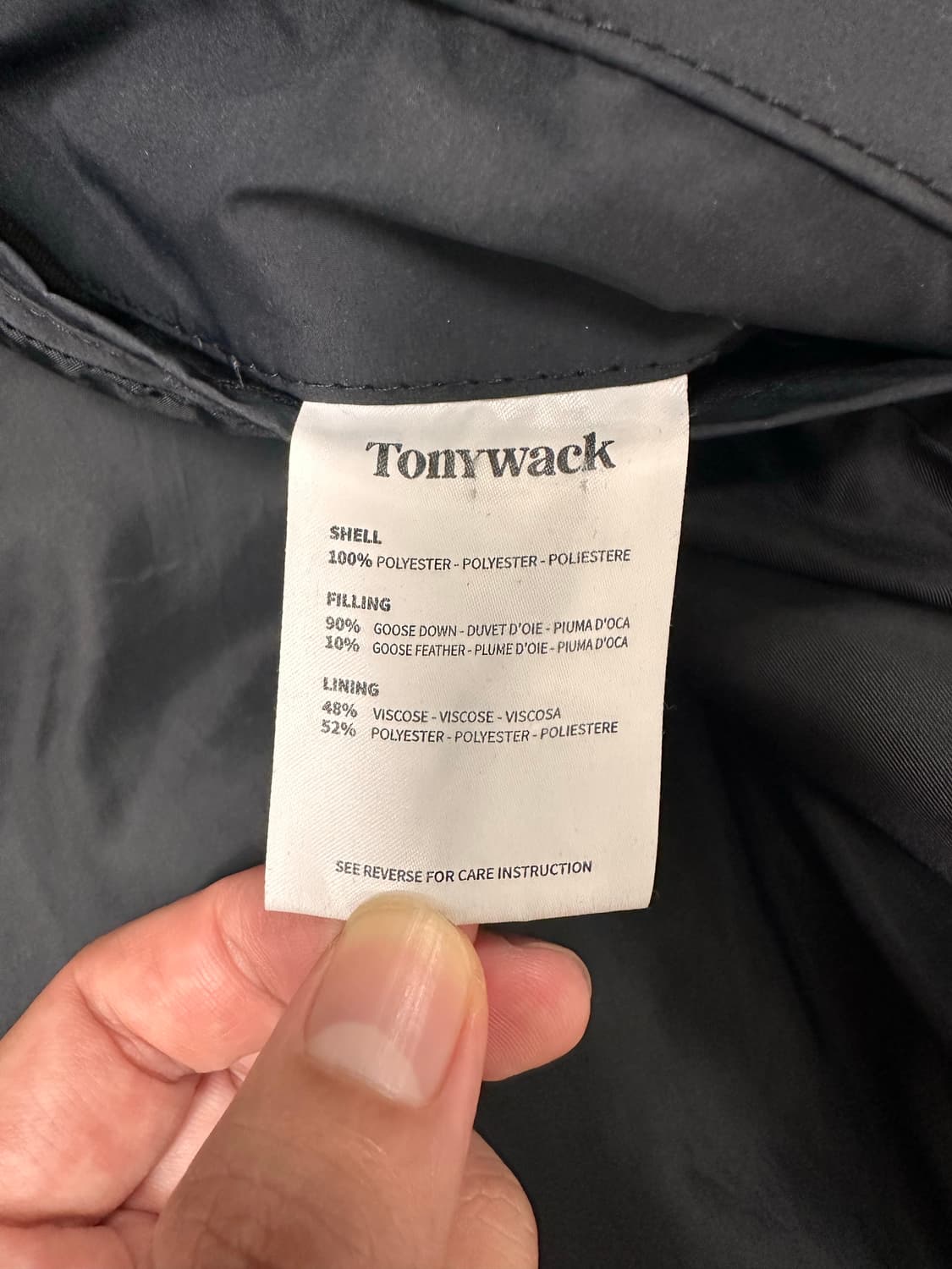 Tonywack 토니웩 구스다운 푸퍼 자켓 XL 상품이미지5