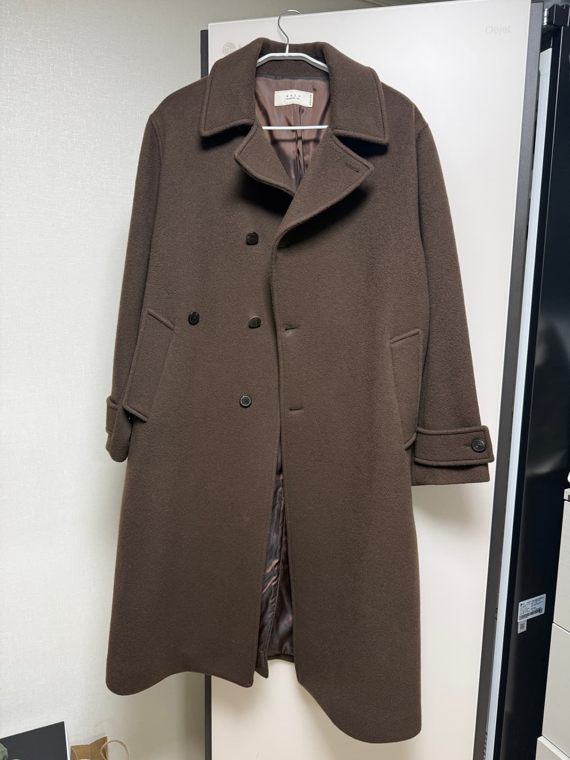 셔터 fine master 울 더블 코트 다크 브라운 m사이즈(100)  상품이미지1