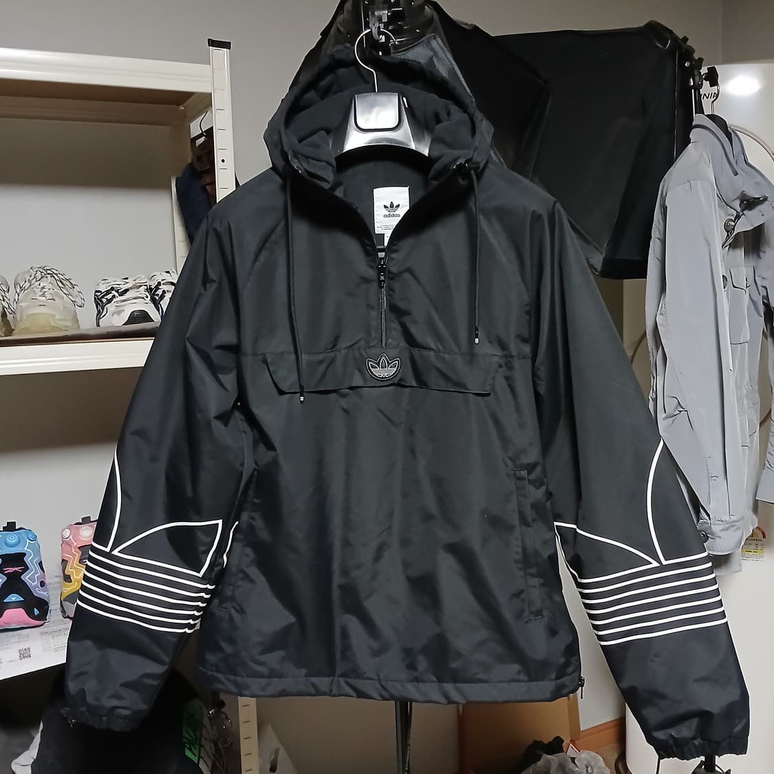 Adidas 아디다스 기모 아노락 점퍼 패딩 자켓 바람막이 상품이미지4