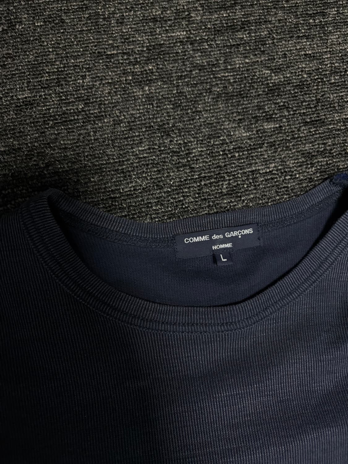 꼼데가르송 옴므 네이비 긴팔티셔츠 L 상품이미지2