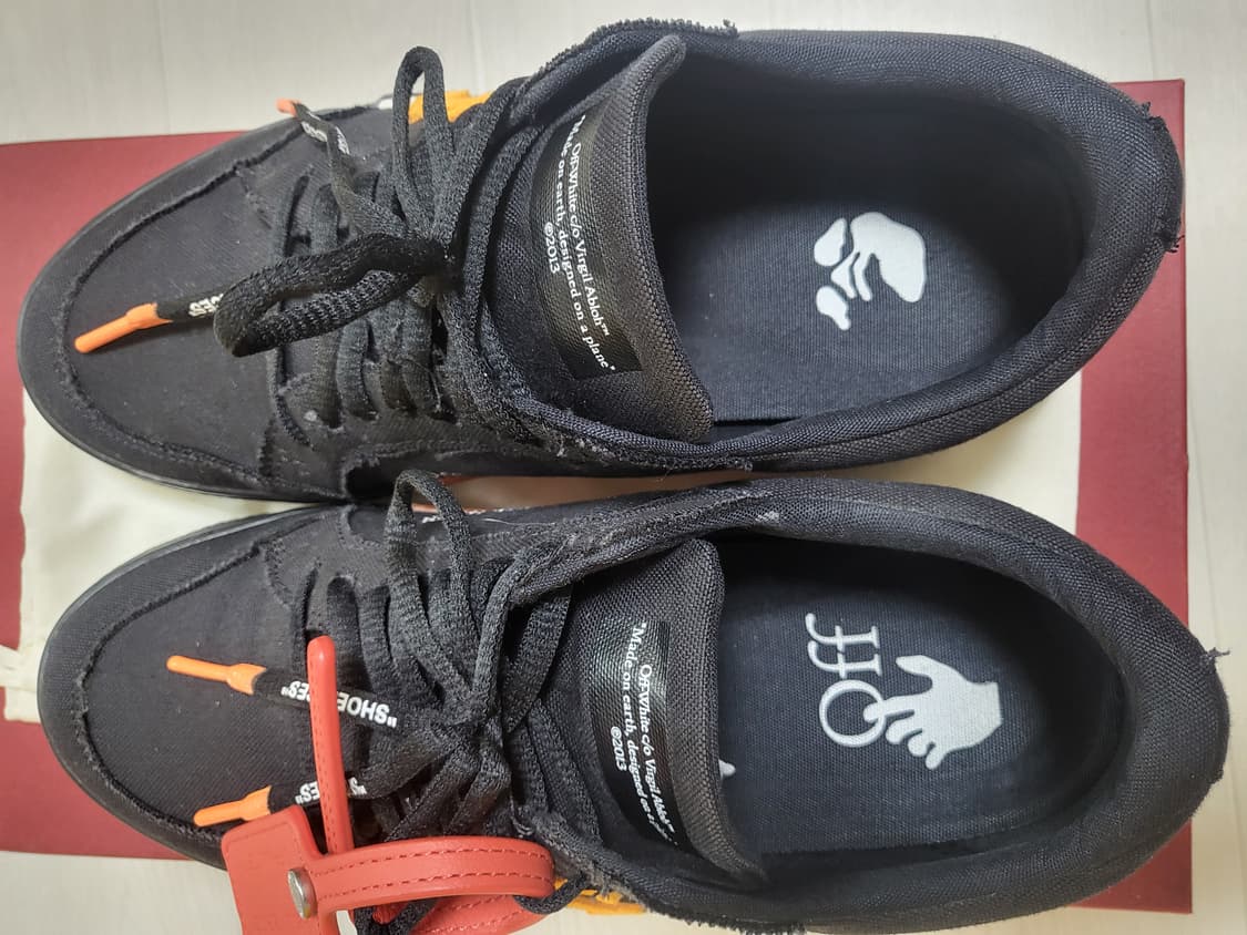 오프화이트 블랙 스니커즈 41 상품이미지5