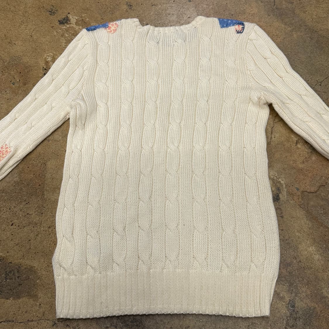 폴로 랄프로렌 모리 화이트 꽈배기 니트  상품이미지4