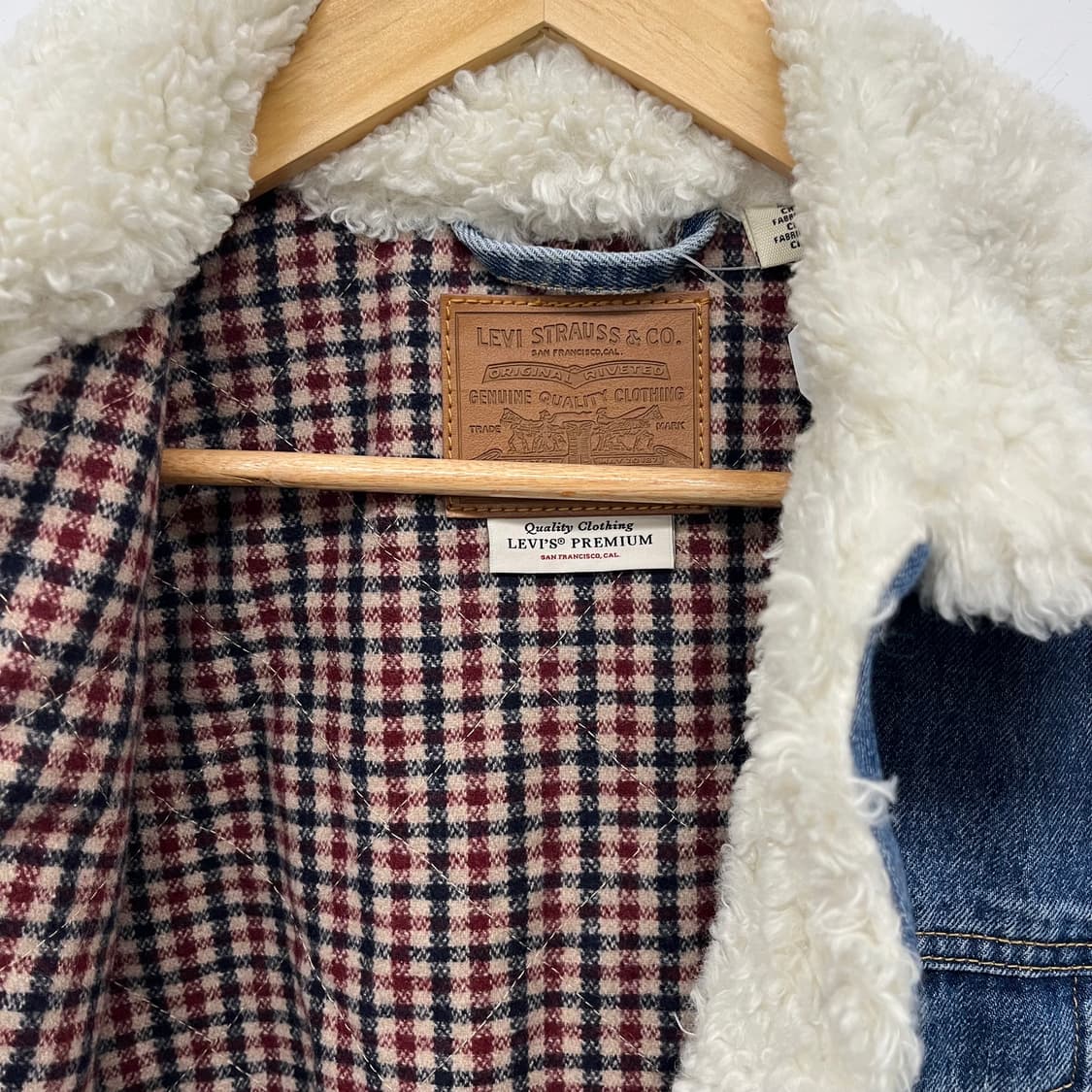 리바이스 청자켓 데님 쉐르파 트러커 여M 상품이미지2