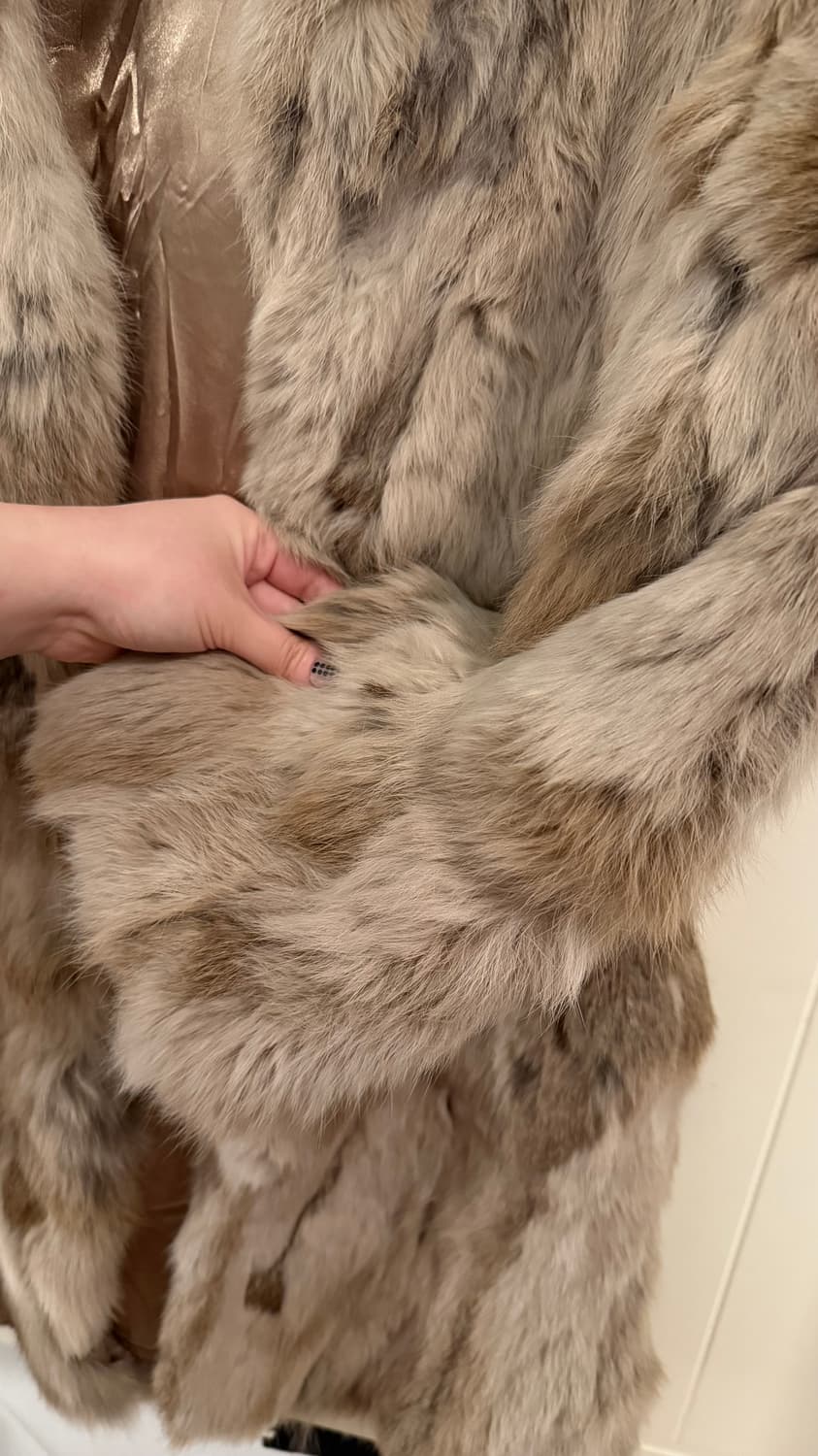 Adrienne Landau 리얼 래빗 퍼 코트 상품이미지4